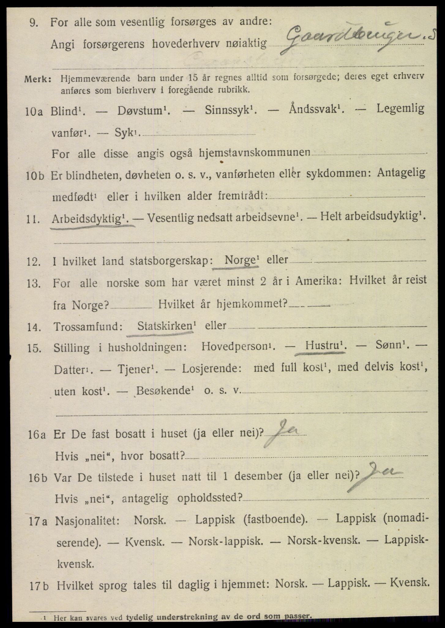 SAT, 1920 census for Leirfjord, 1920, p. 676