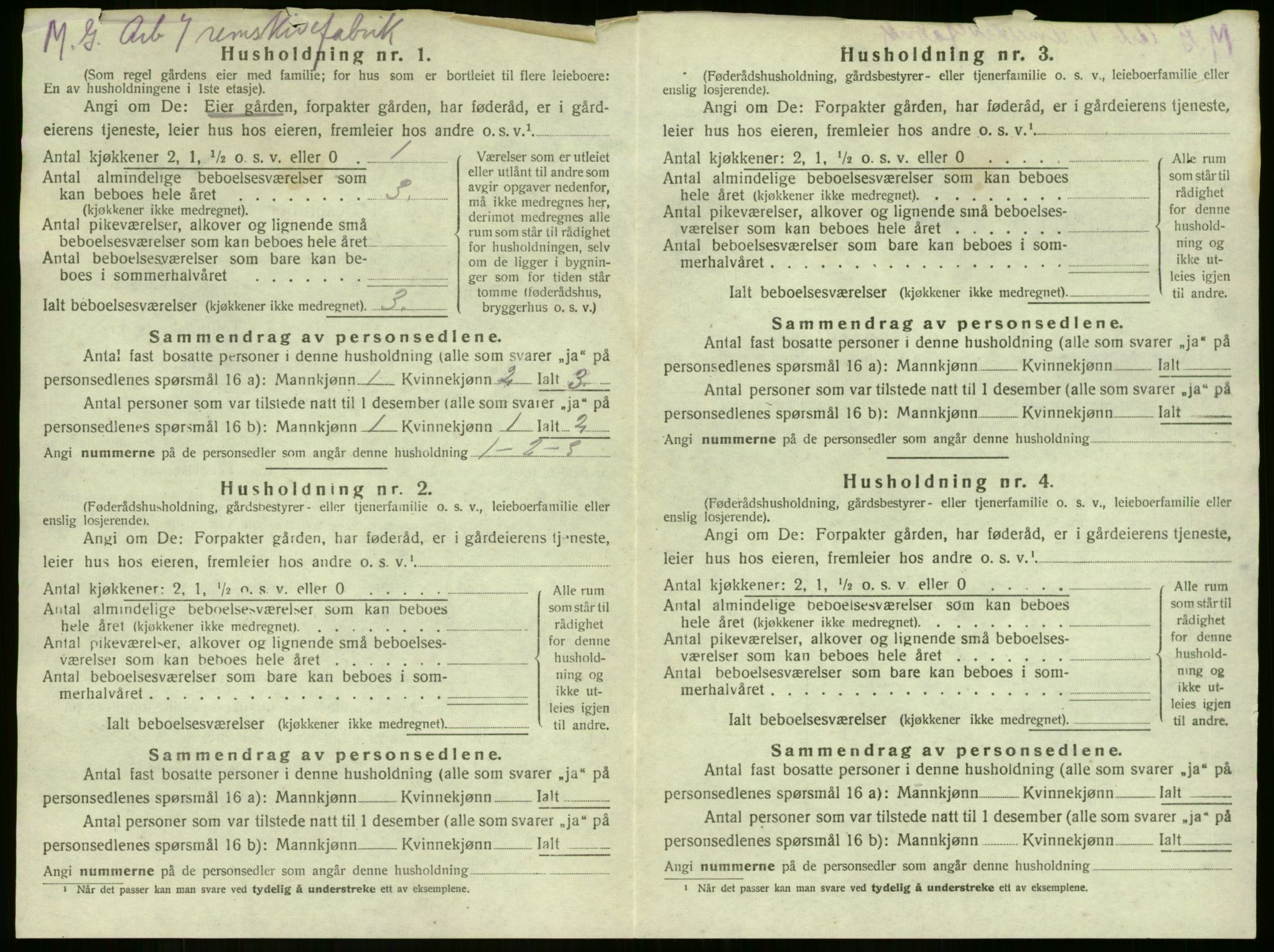 SAKO, 1920 census for Sem, 1920, p. 2552