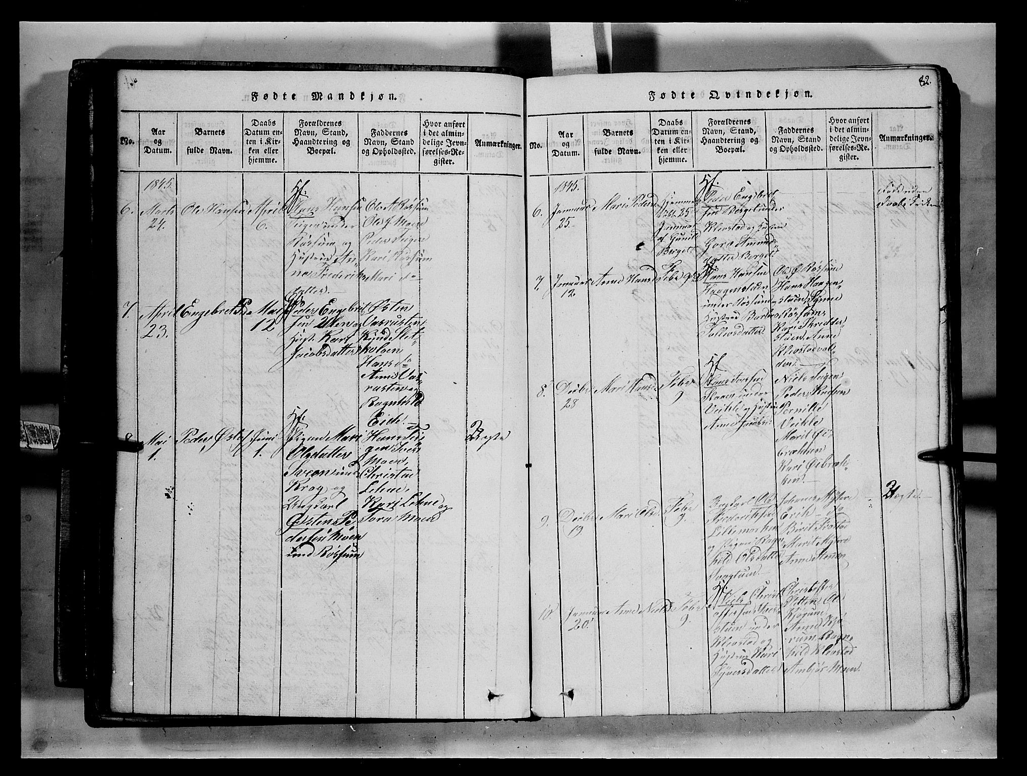 Fron prestekontor, SAH/PREST-078/H/Ha/Hab/L0002: Parish register (copy) no. 2, 1816-1850, p. 82