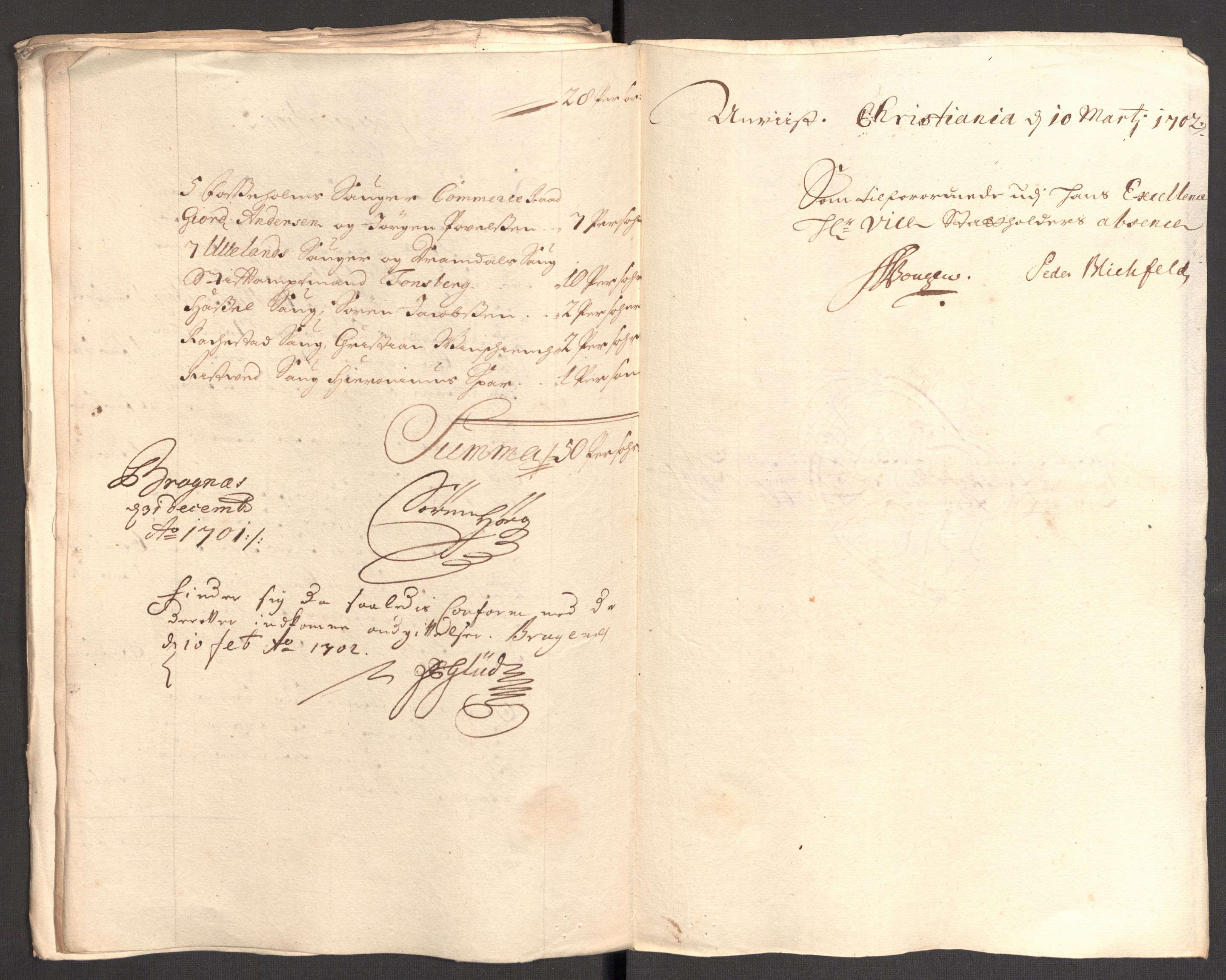 Rentekammeret inntil 1814, Reviderte regnskaper, Fogderegnskap, RA/EA-4092/R30/L1697: Fogderegnskap Hurum, Røyken, Eiker og Lier, 1700-1701, p. 397