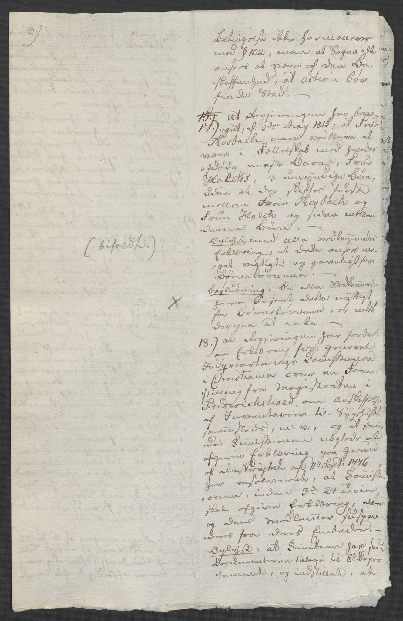 Christie, Wilhelm Frimann Koren, AV/RA-PA-0014/F/L0005: Christies dokumenter fra Stortinget, 1815-1816, p. 249