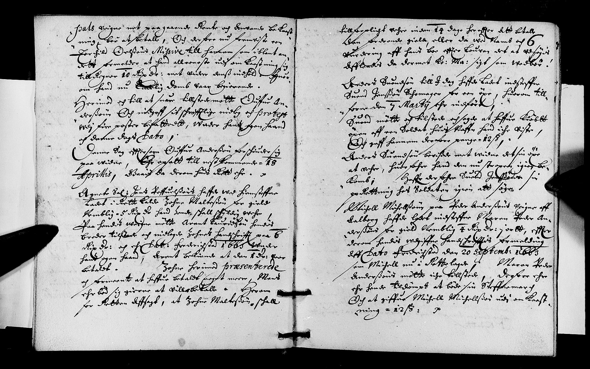 Fredrikstad byfogd, AV/SAO-A-10473a/F/Fb/L0001: Tingbok, 1664-1665, p. 5b-6a
