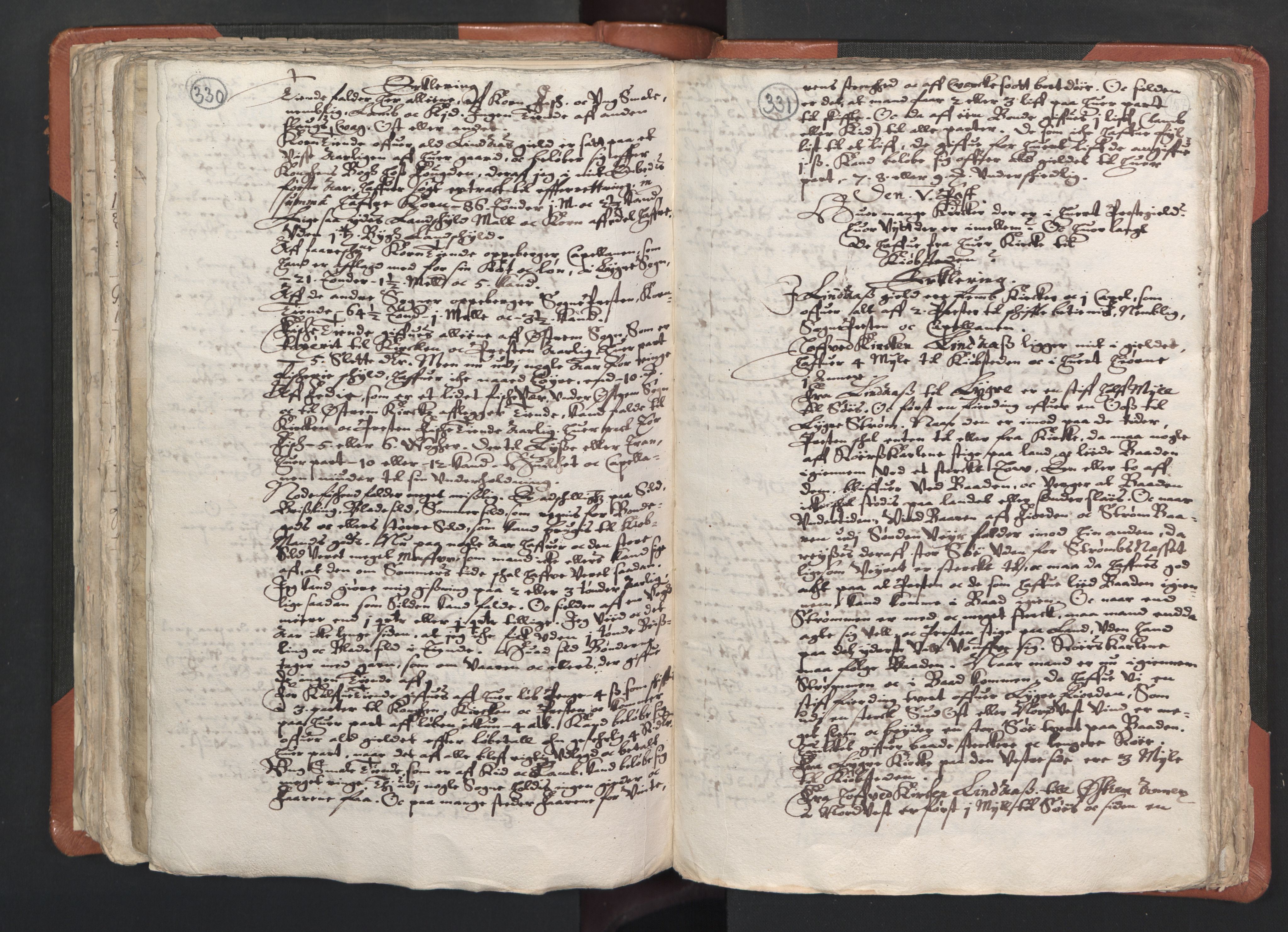 RA, Vicar's Census 1664-1666, no. 22: Nordhordland deanery, 1664-1666, p. 330-331