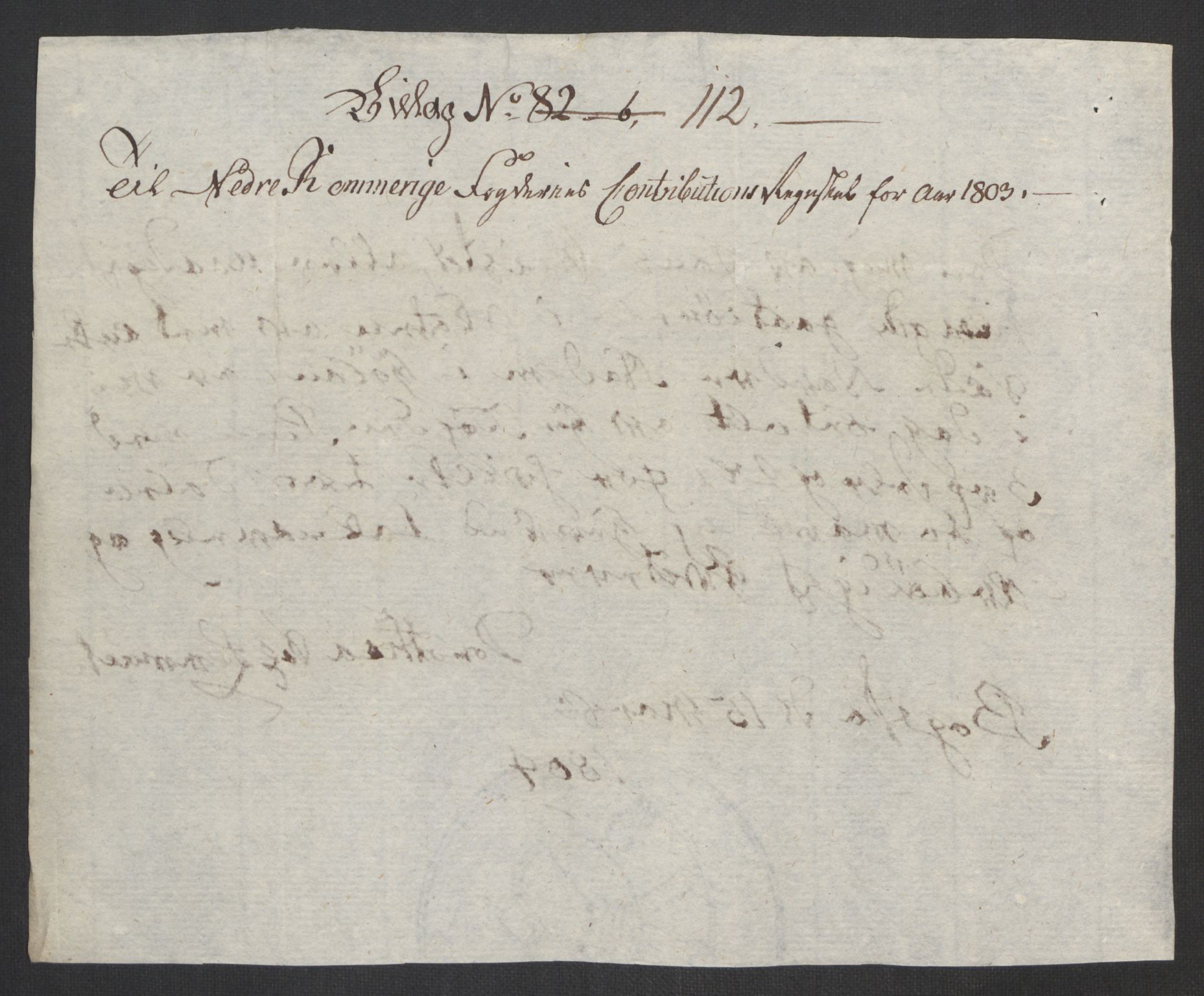 Rentekammeret inntil 1814, Reviderte regnskaper, Fogderegnskap, AV/RA-EA-4092/R11/L0679: Fogderegnskap Nedre Romerike, 1803, p. 335