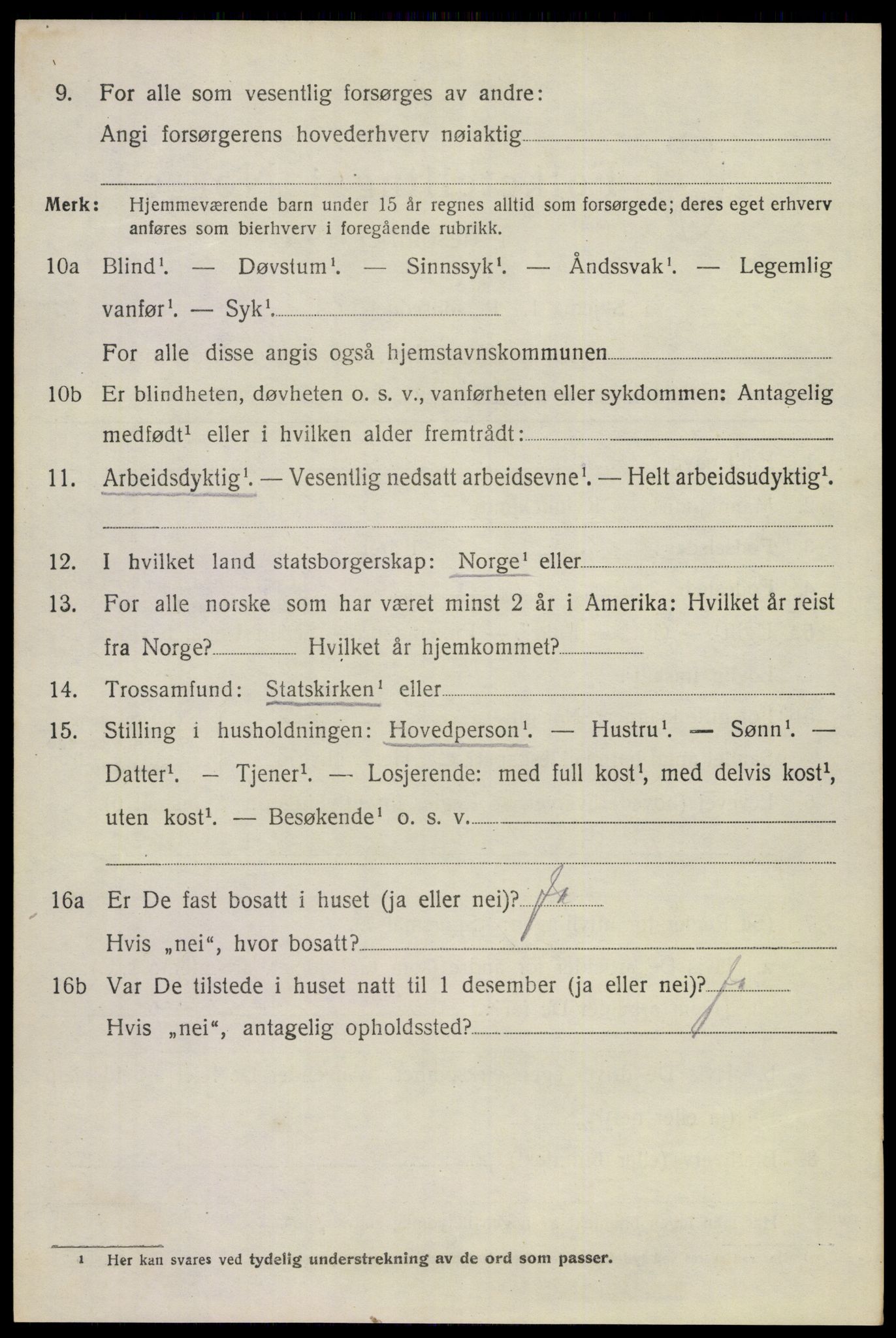 SAKO, 1920 census for Eidanger, 1920, p. 7179