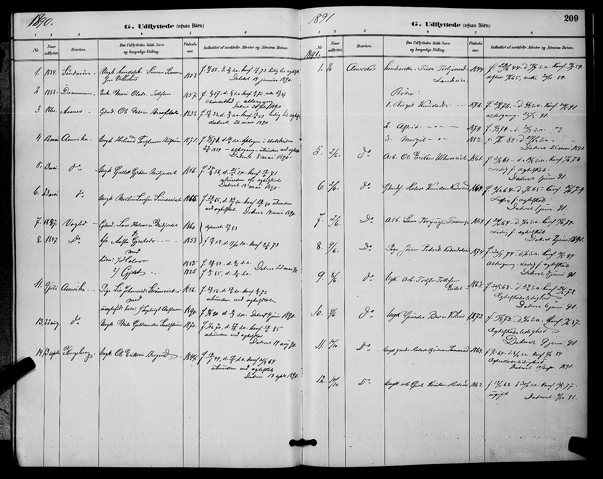 Nore kirkebøker, SAKO/A-238/G/Ga/L0003: Parish register (copy) no. I 3, 1886-1903, p. 209