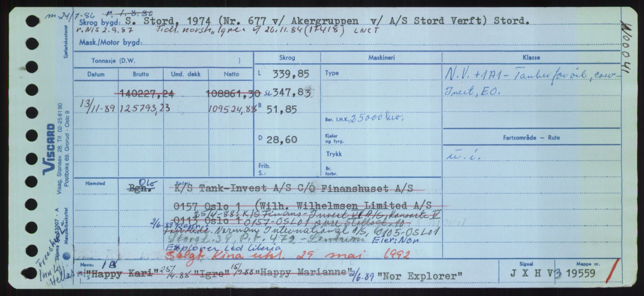 Sjøfartsdirektoratet med forløpere, Skipsmålingen, AV/RA-S-1627/H/Hd/L0026: Fartøy, N-Norhol, p. 321