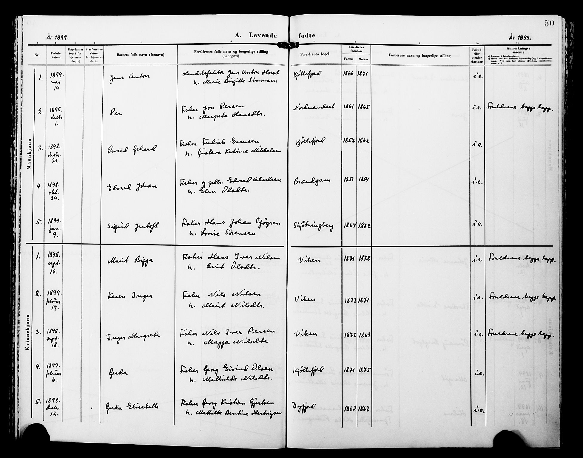 Lebesby sokneprestkontor, SATØ/S-1353/H/Ha/L0005kirke: Parish register (official) no. 5, 1870-1902, p. 50