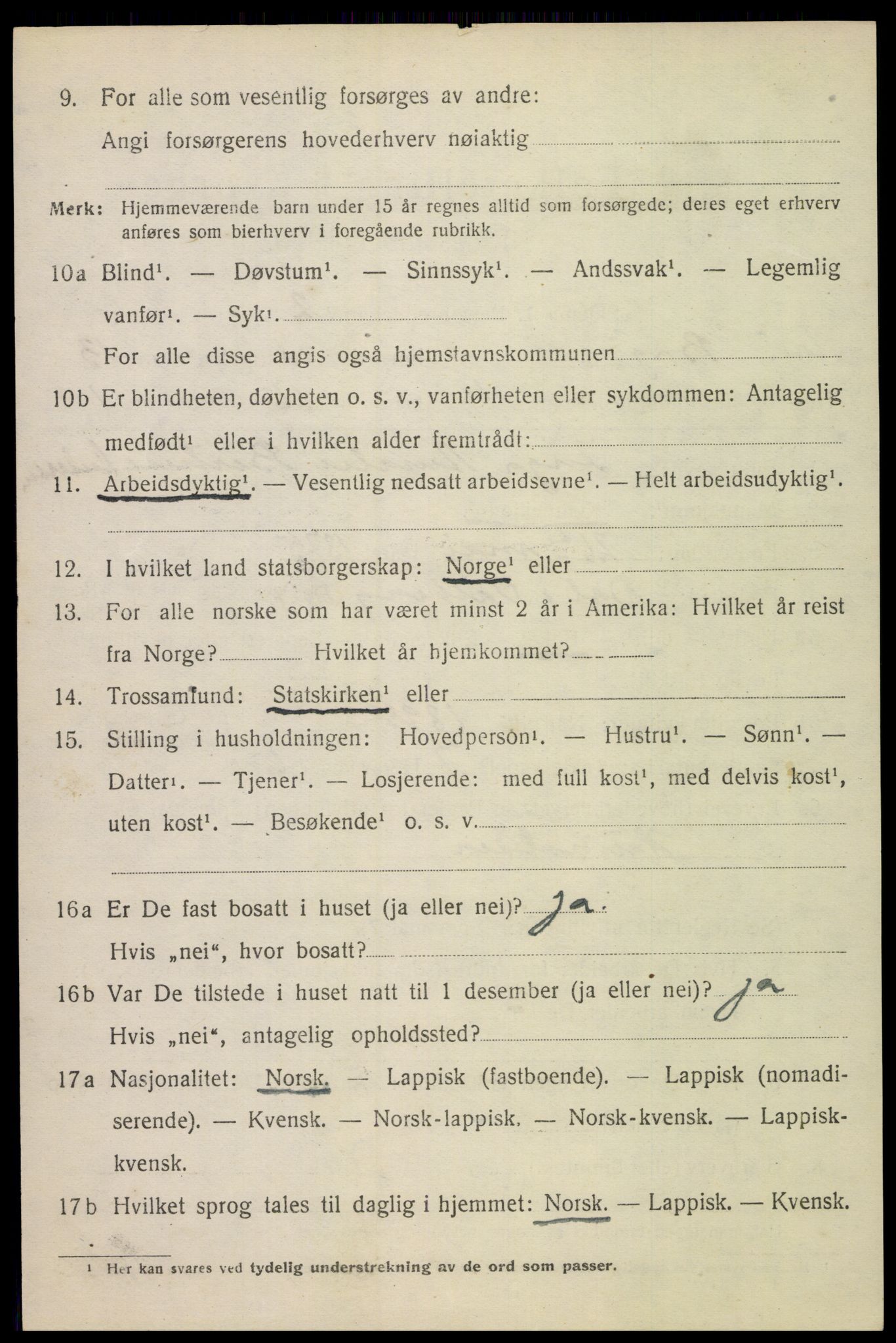 SAT, 1920 census for Borge, 1920, p. 10302