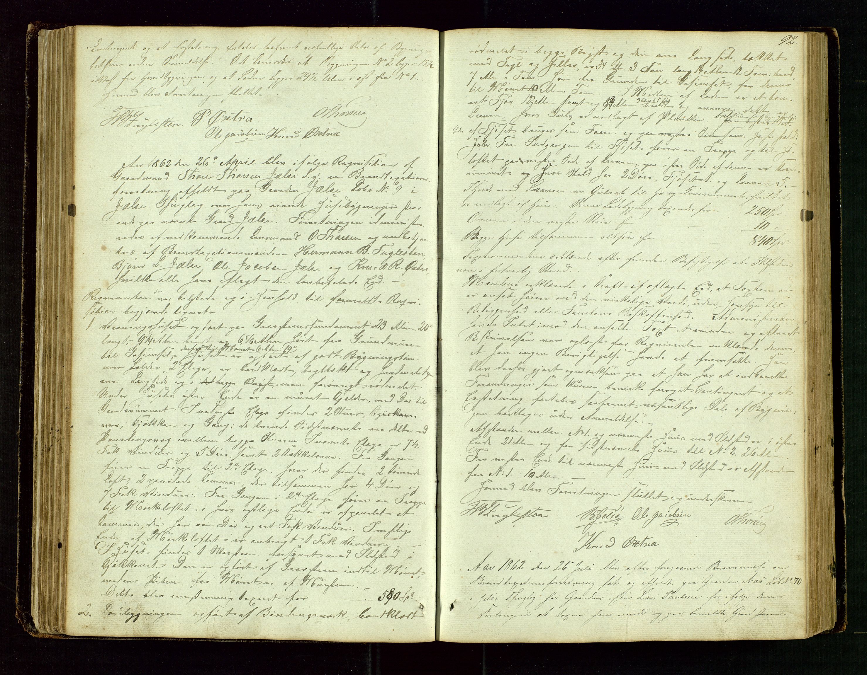Jelsa lensmannskontor, AV/SAST-A-100360/Goa/L0001: Branntakstprotokoll, 1846-1914, p. 91b-92a