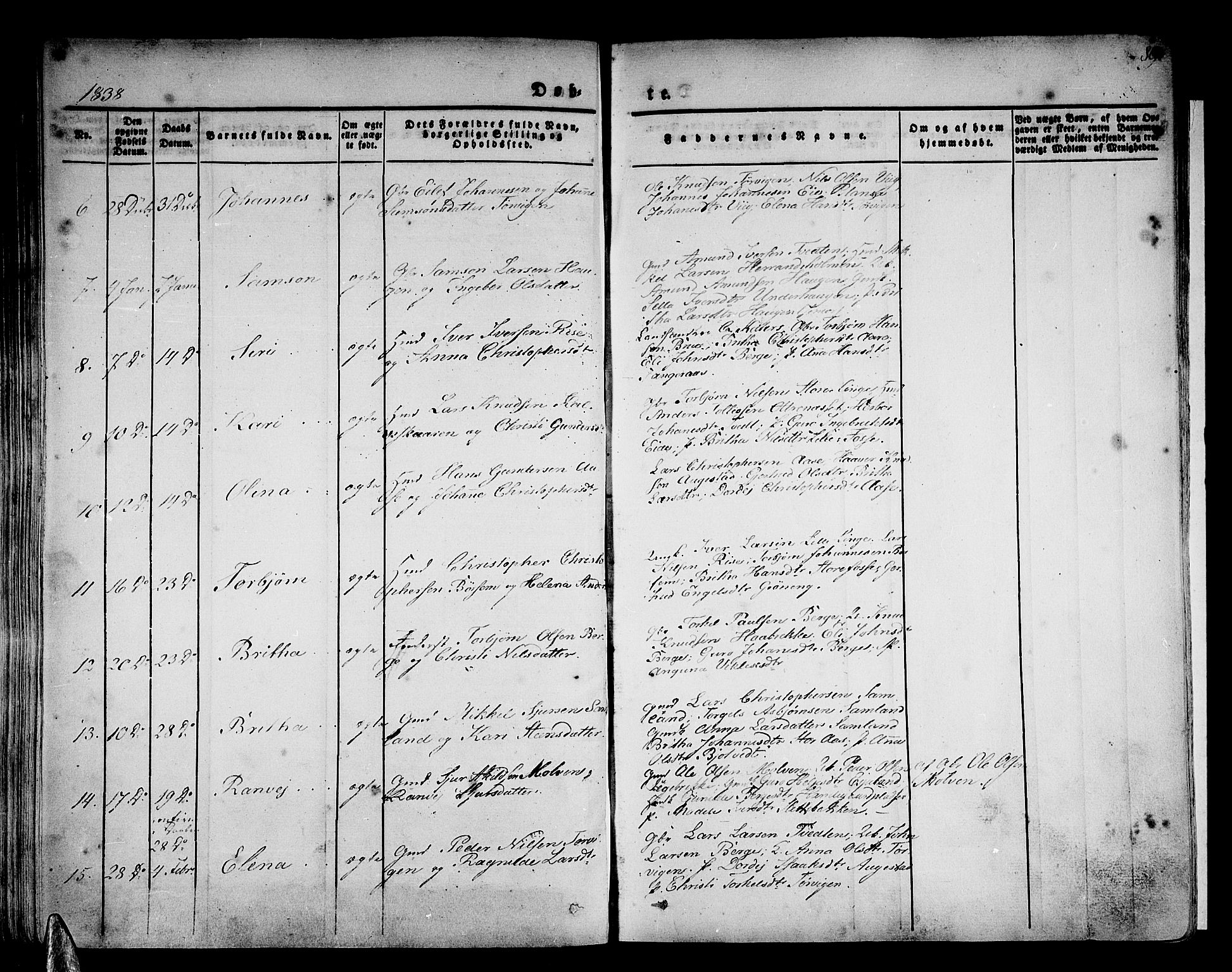 Strandebarm sokneprestembete, AV/SAB-A-78401/H/Haa: Parish register (official) no. A 6, 1826-1843, p. 89