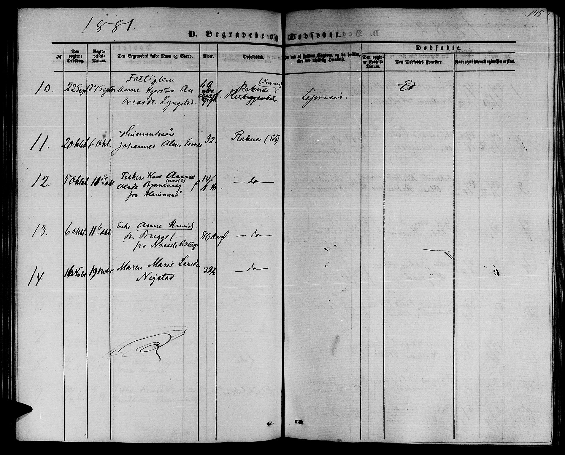 Ministerialprotokoller, klokkerbøker og fødselsregistre - Møre og Romsdal, AV/SAT-A-1454/559/L0713: Parish register (official) no. 559A01, 1861-1886, p. 145