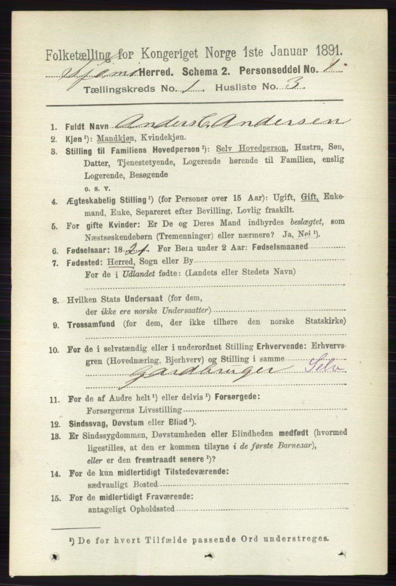 RA, 1891 census for 0723 Tjøme, 1891, p. 83