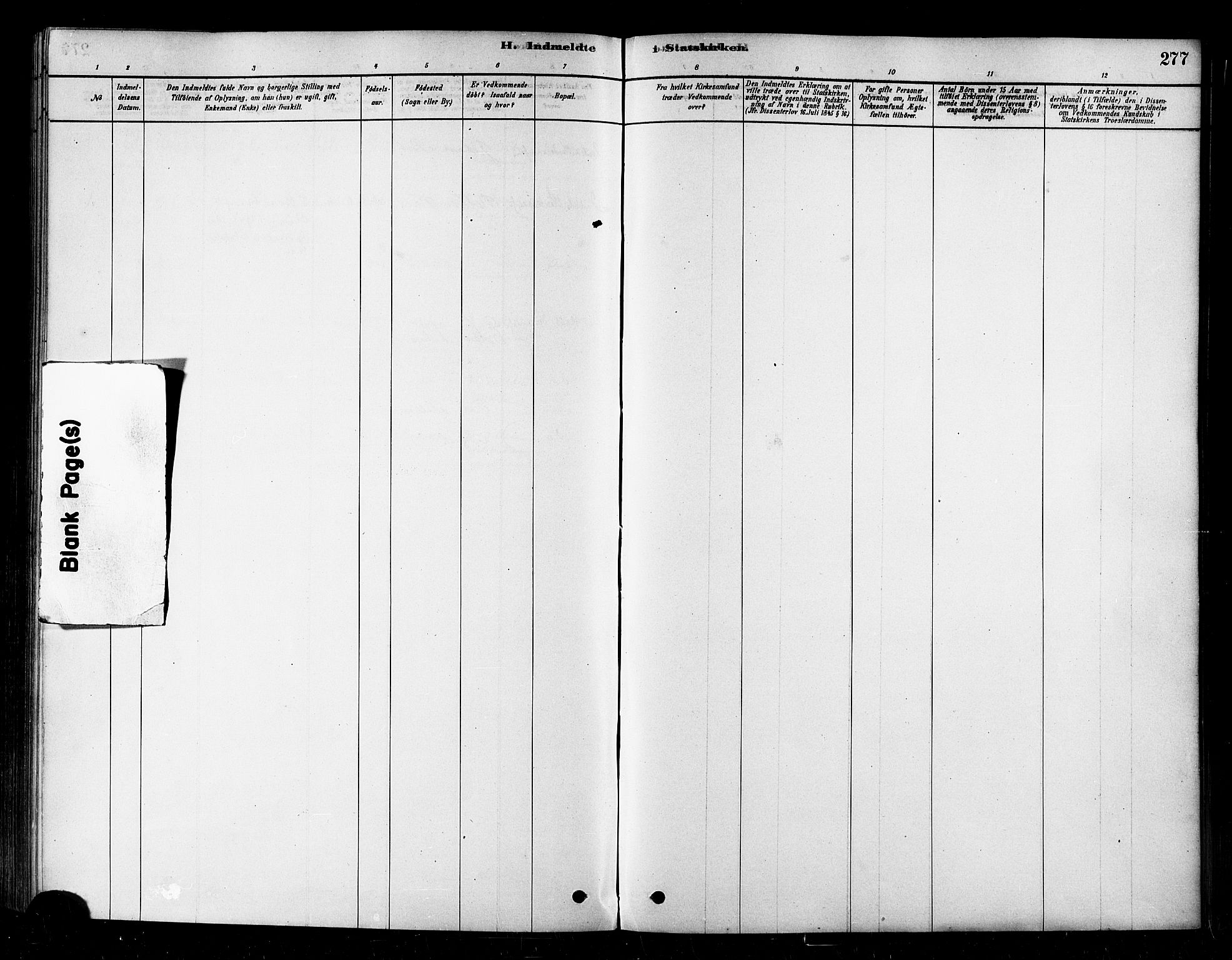 Alta sokneprestkontor, AV/SATØ-S-1338/H/Ha/L0002.kirke: Parish register (official) no. 2, 1879-1892, p. 277