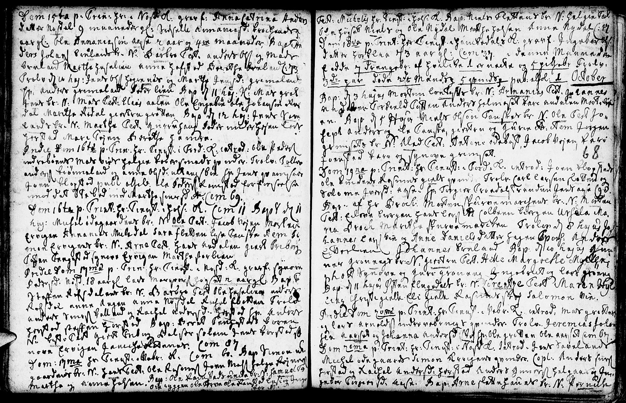 Førde sokneprestembete, AV/SAB-A-79901/H/Haa/Haaa/L0002: Parish register (official) no. A 2, 1728-1748, p. 68