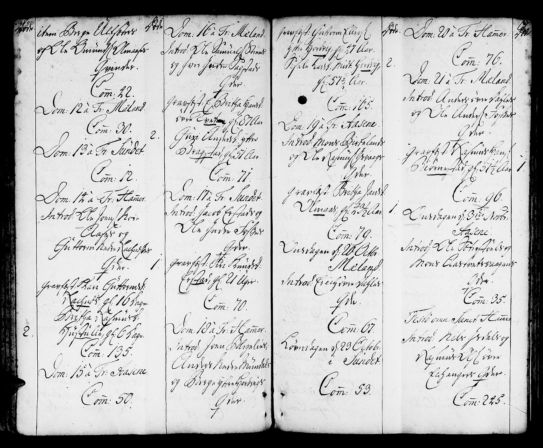 Hamre sokneprestembete, AV/SAB-A-75501/H/Ha/Haa/Haaa/L0007: Parish register (official) no. A 7, 1762-1777, p. 61