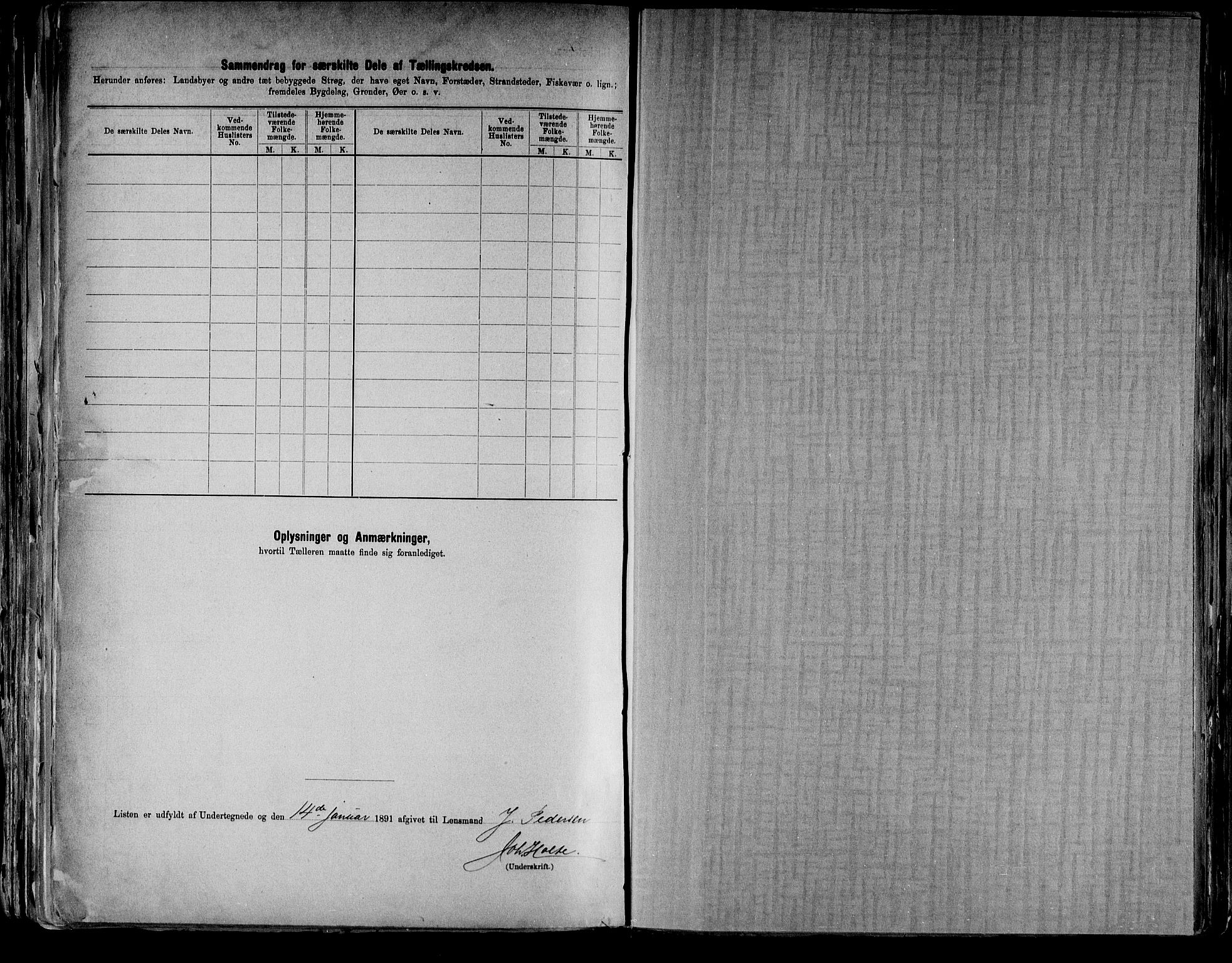 RA, 1891 census for 0417 Stange, 1891, p. 43