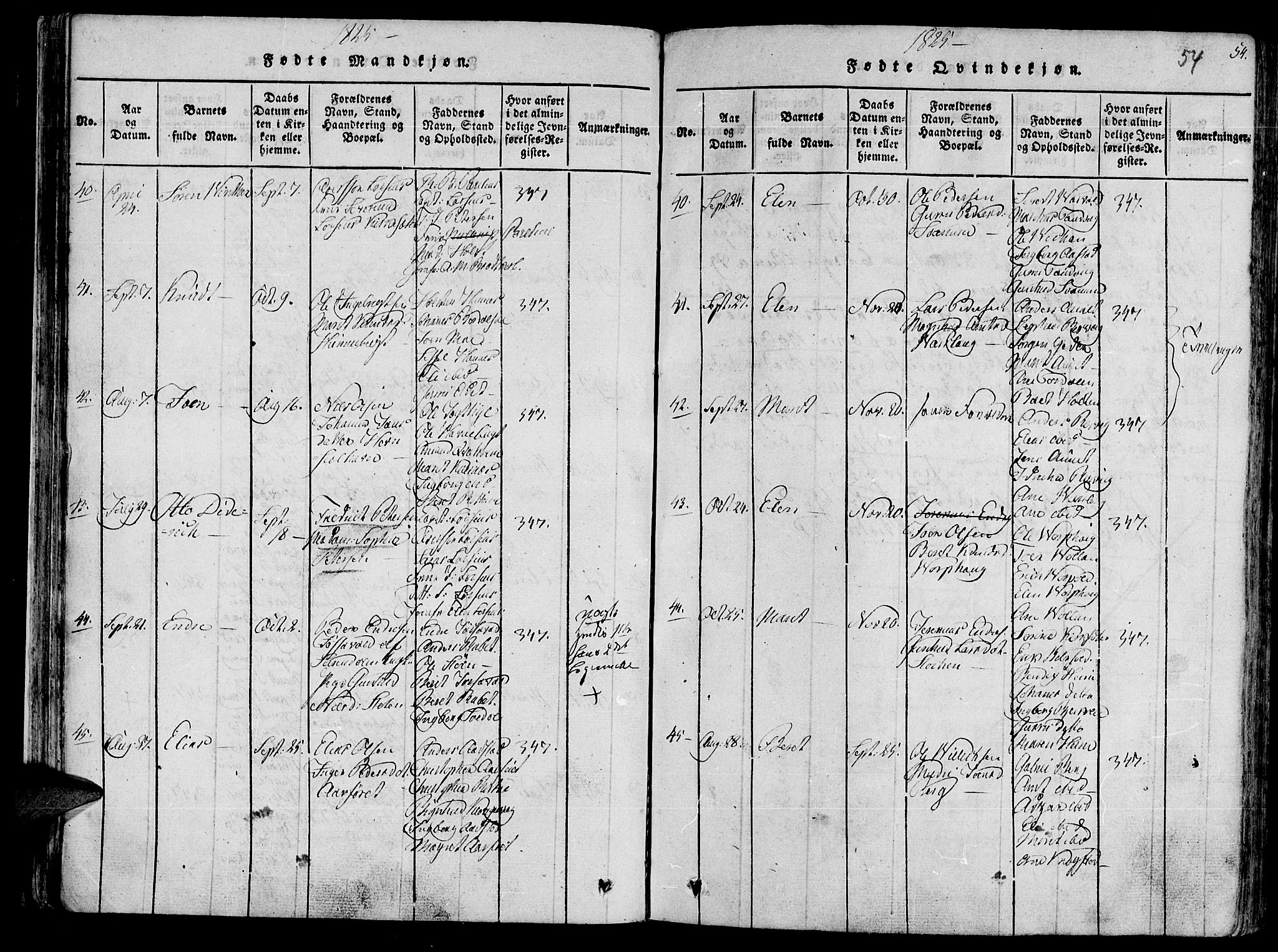 Ministerialprotokoller, klokkerbøker og fødselsregistre - Sør-Trøndelag, SAT/A-1456/630/L0491: Parish register (official) no. 630A04, 1818-1830, p. 54