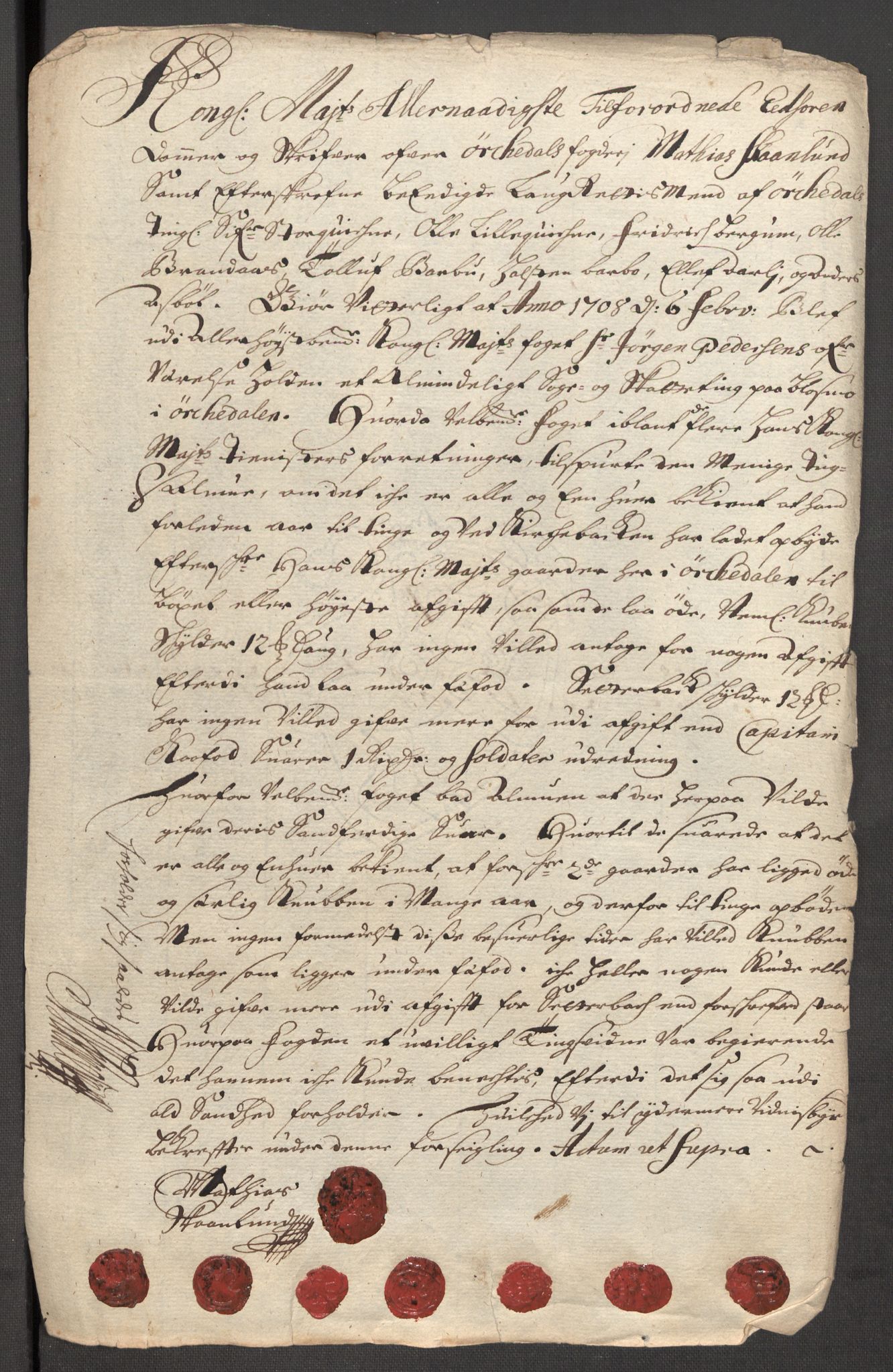 Rentekammeret inntil 1814, Reviderte regnskaper, Fogderegnskap, RA/EA-4092/R60/L3957: Fogderegnskap Orkdal og Gauldal, 1707, p. 405