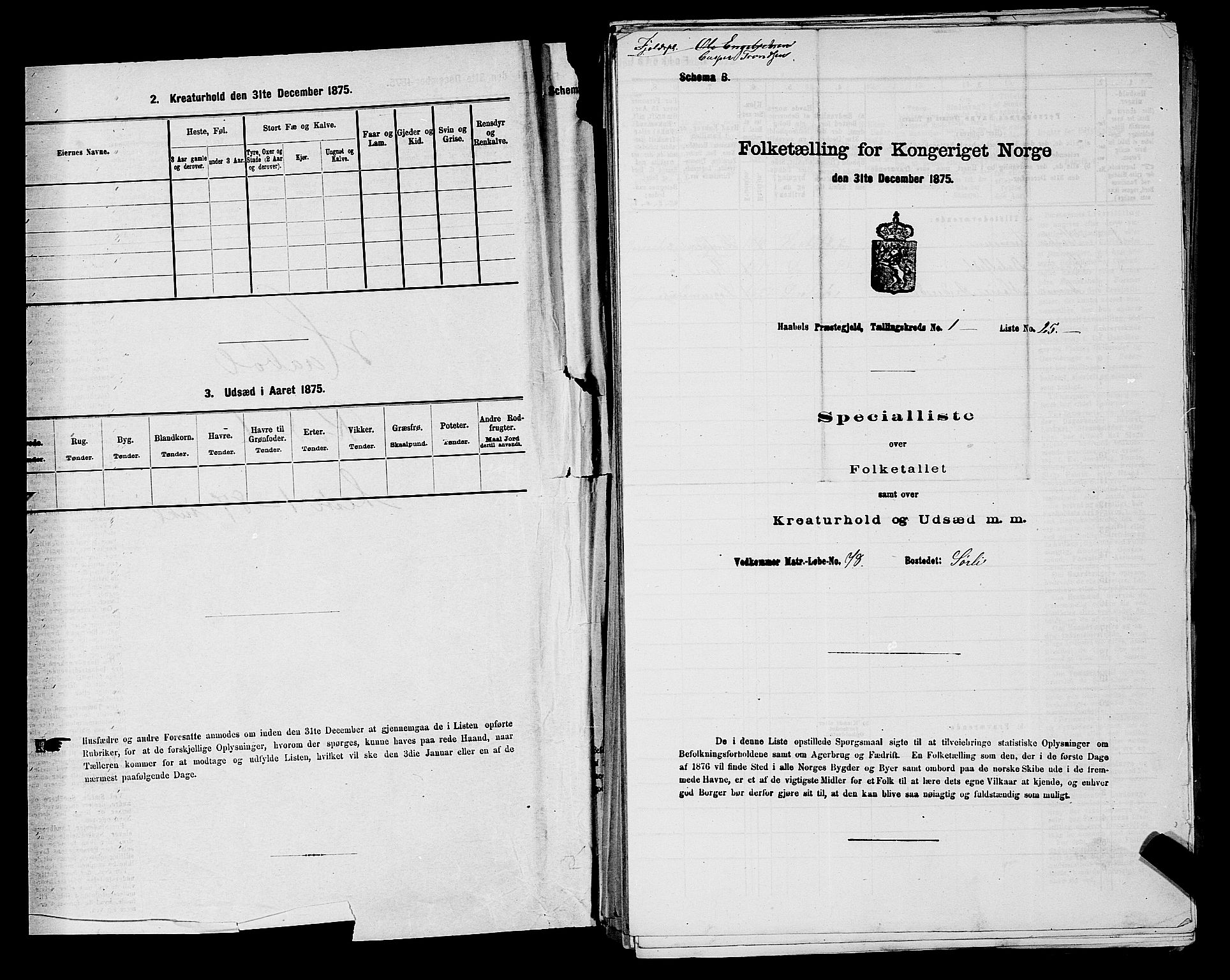 RA, 1875 census for 0138P Hobøl, 1875, p. 24