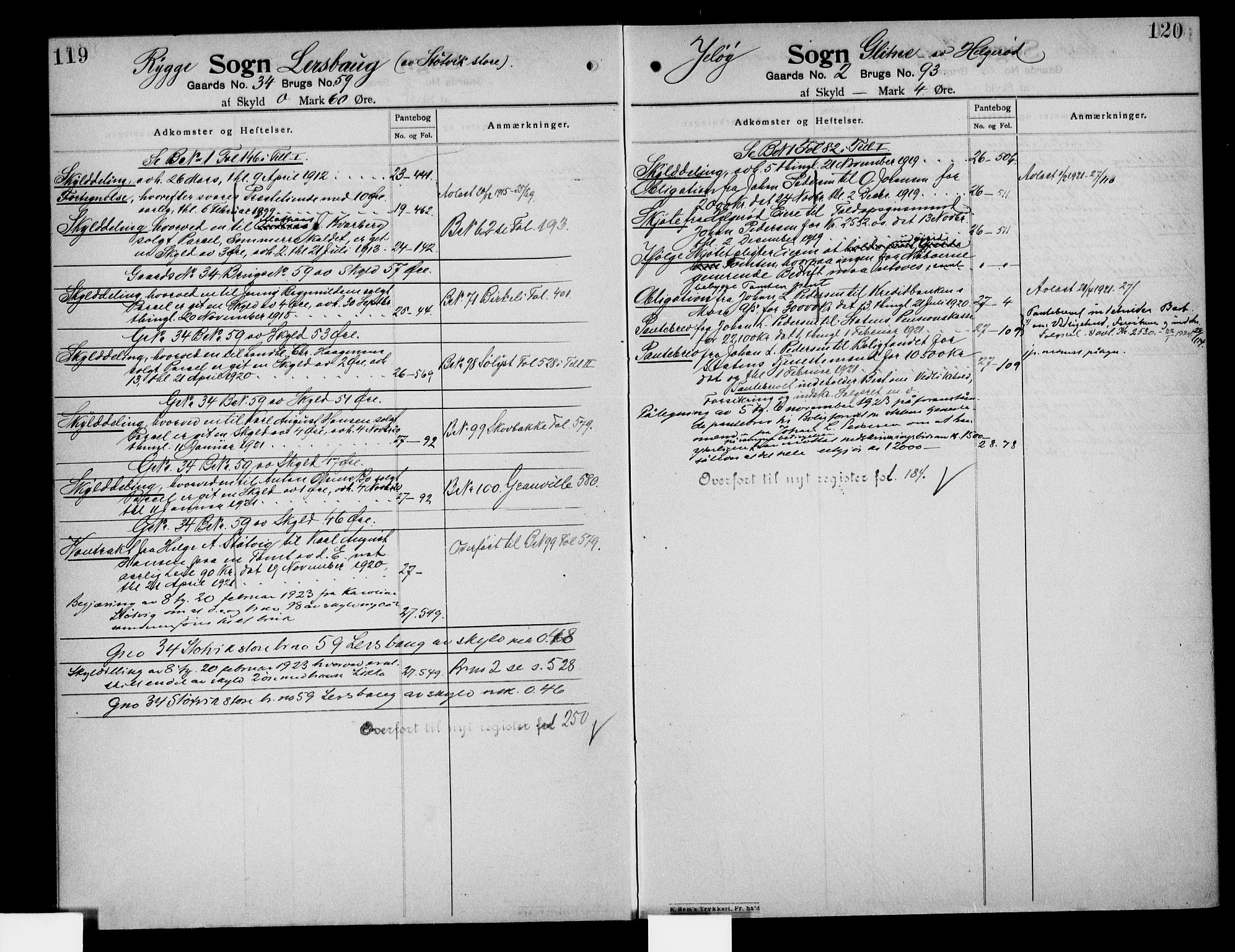 Moss sorenskriveri, SAO/A-10168: Mortgage register no. IV 6, 1910-1925, p. 119-120