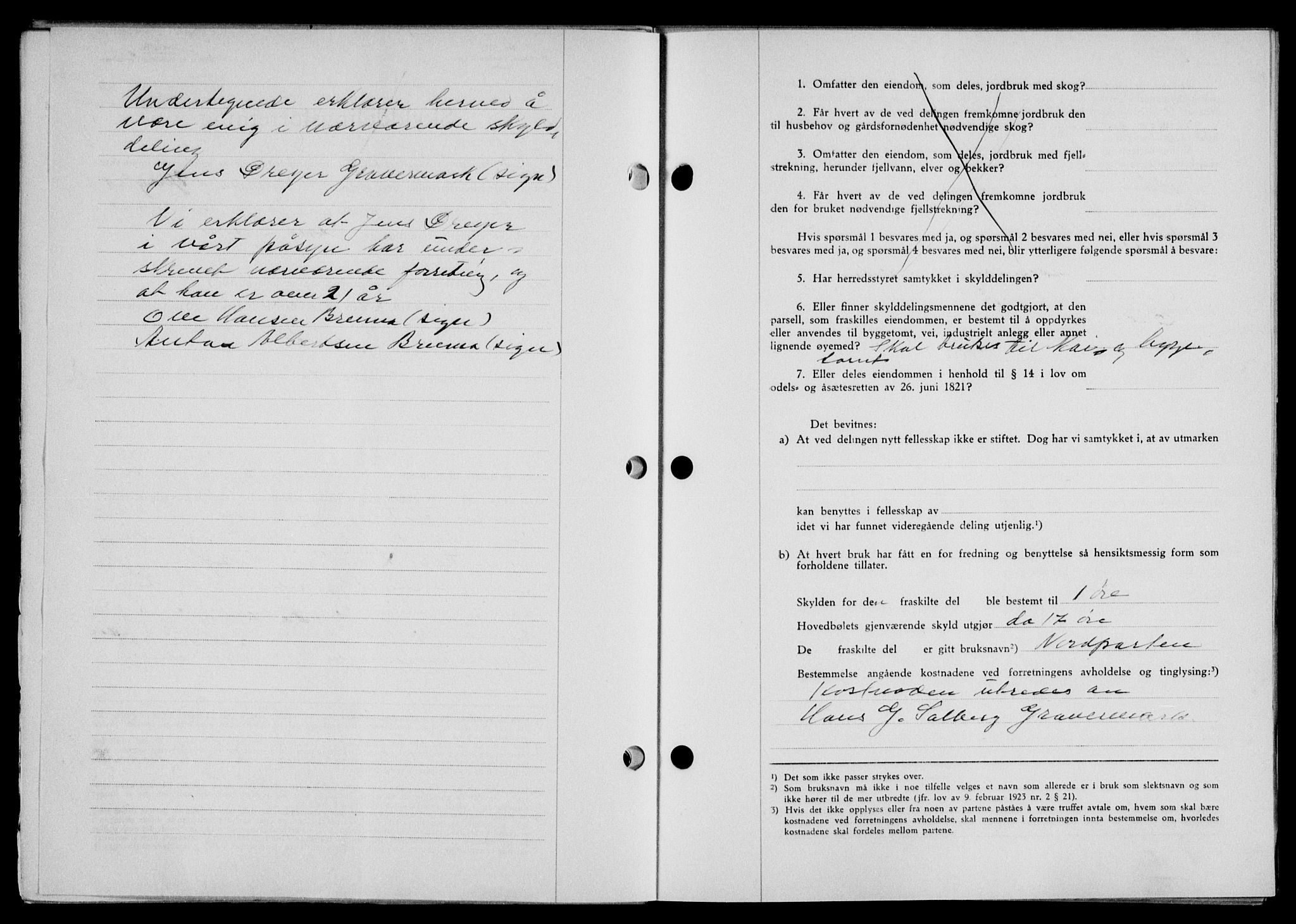 Lofoten sorenskriveri, SAT/A-0017/1/2/2C/L0012a: Mortgage book no. 12a, 1943-1944, Diary no: : 337/1944