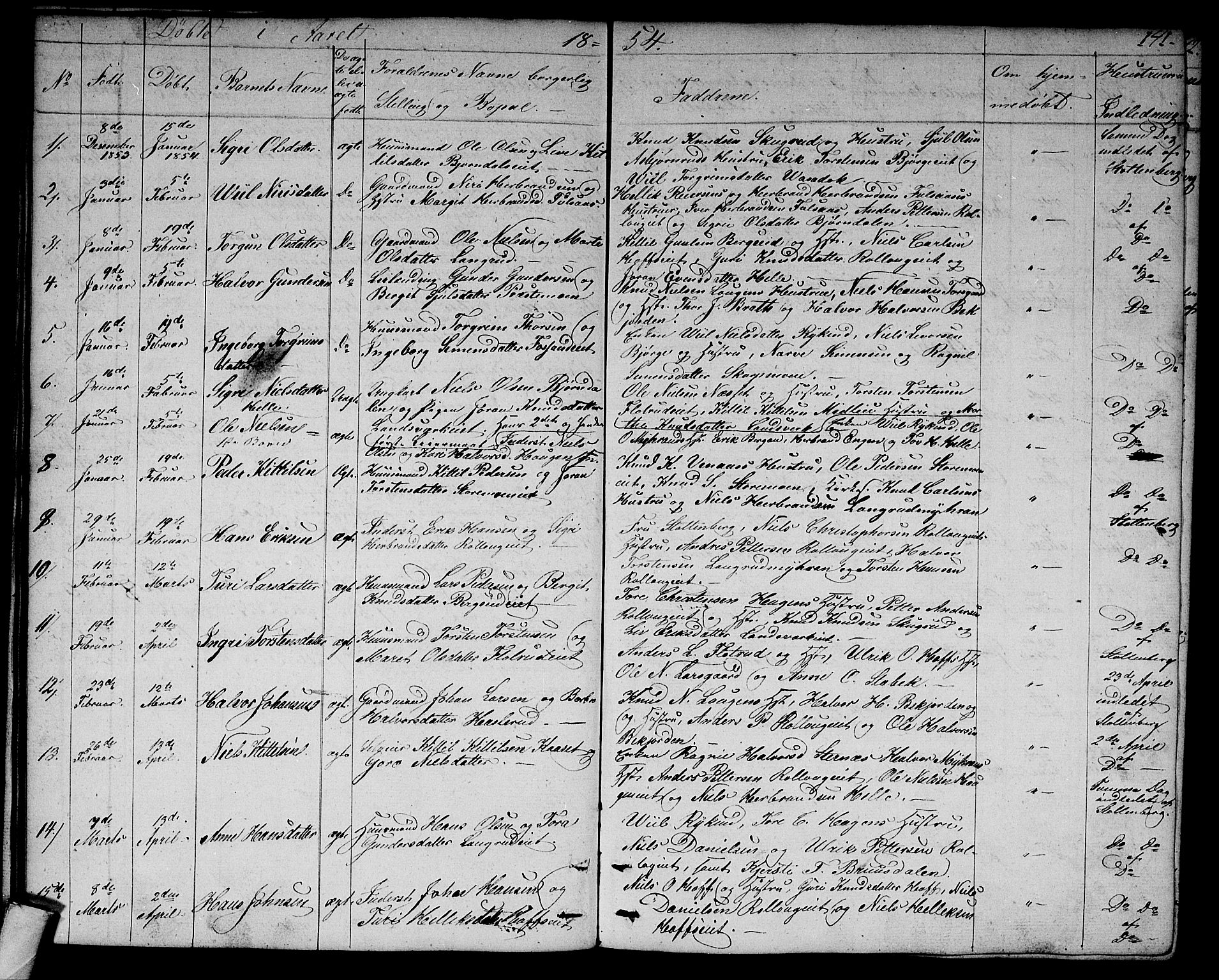 Rollag kirkebøker, SAKO/A-240/G/Ga/L0002: Parish register (copy) no. I 2, 1831-1856, p. 141