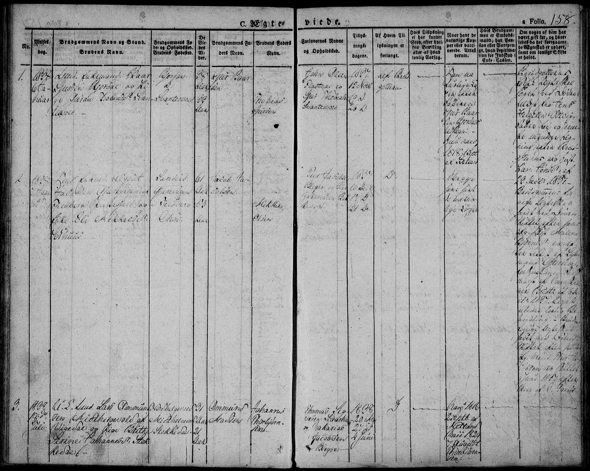 Skjold sokneprestkontor, AV/SAST-A-101847/H/Ha/Haa/L0005: Parish register (official) no. A 5, 1830-1856, p. 158