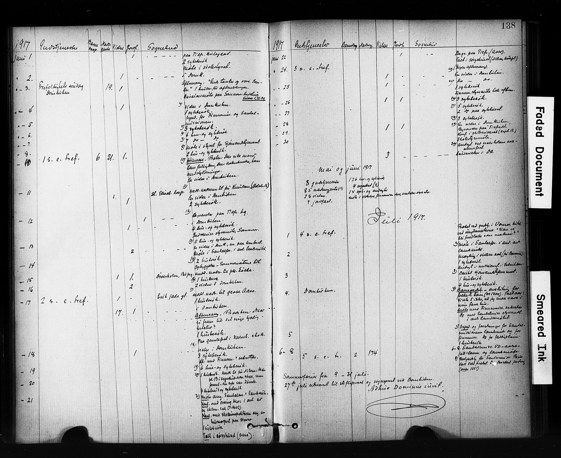 Ministerialprotokoller, klokkerbøker og fødselsregistre - Sør-Trøndelag, SAT/A-1456/601/L0071: Curate's parish register no. 601B04, 1882-1931, p. 138
