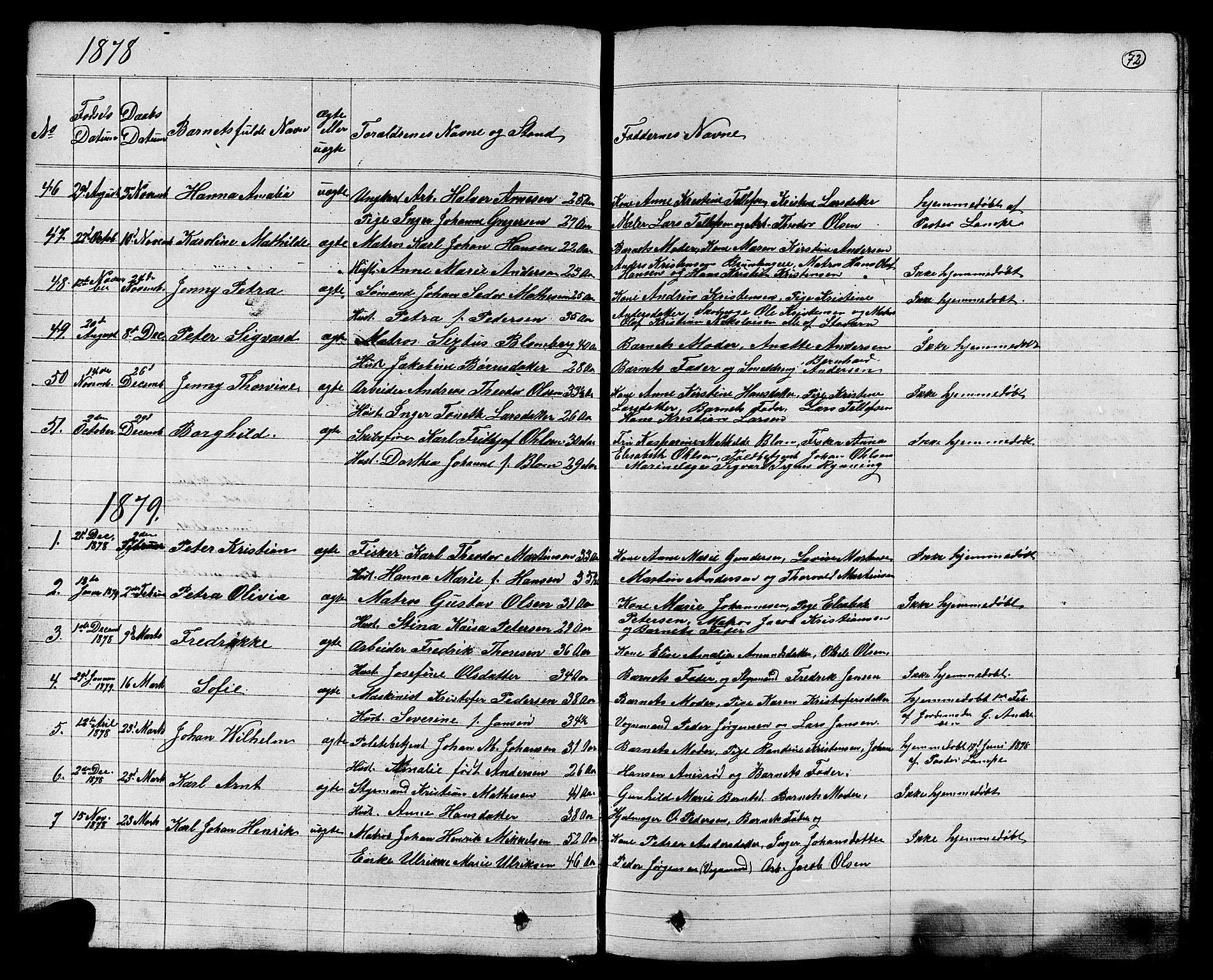 Stavern kirkebøker, AV/SAKO-A-318/G/Ga/L0002: Parish register (copy) no. 2, 1839-1909, p. 72