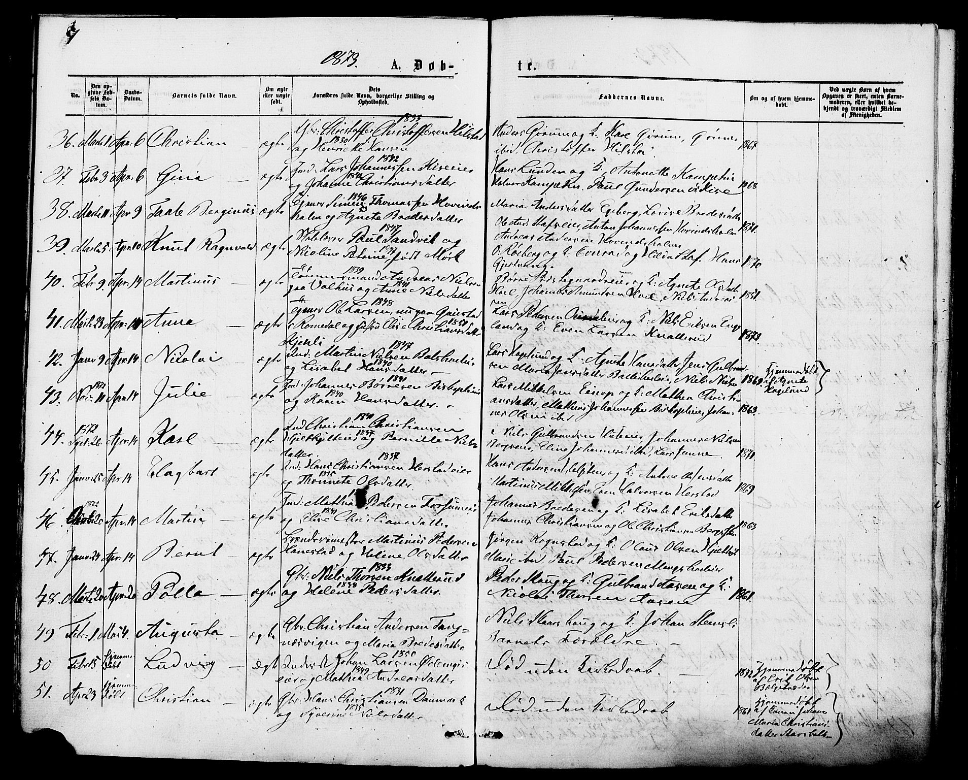 Nes prestekontor, Hedmark, AV/SAH-PREST-020/K/Ka/L0005: Parish register (official) no. 5, 1872-1886, p. 7