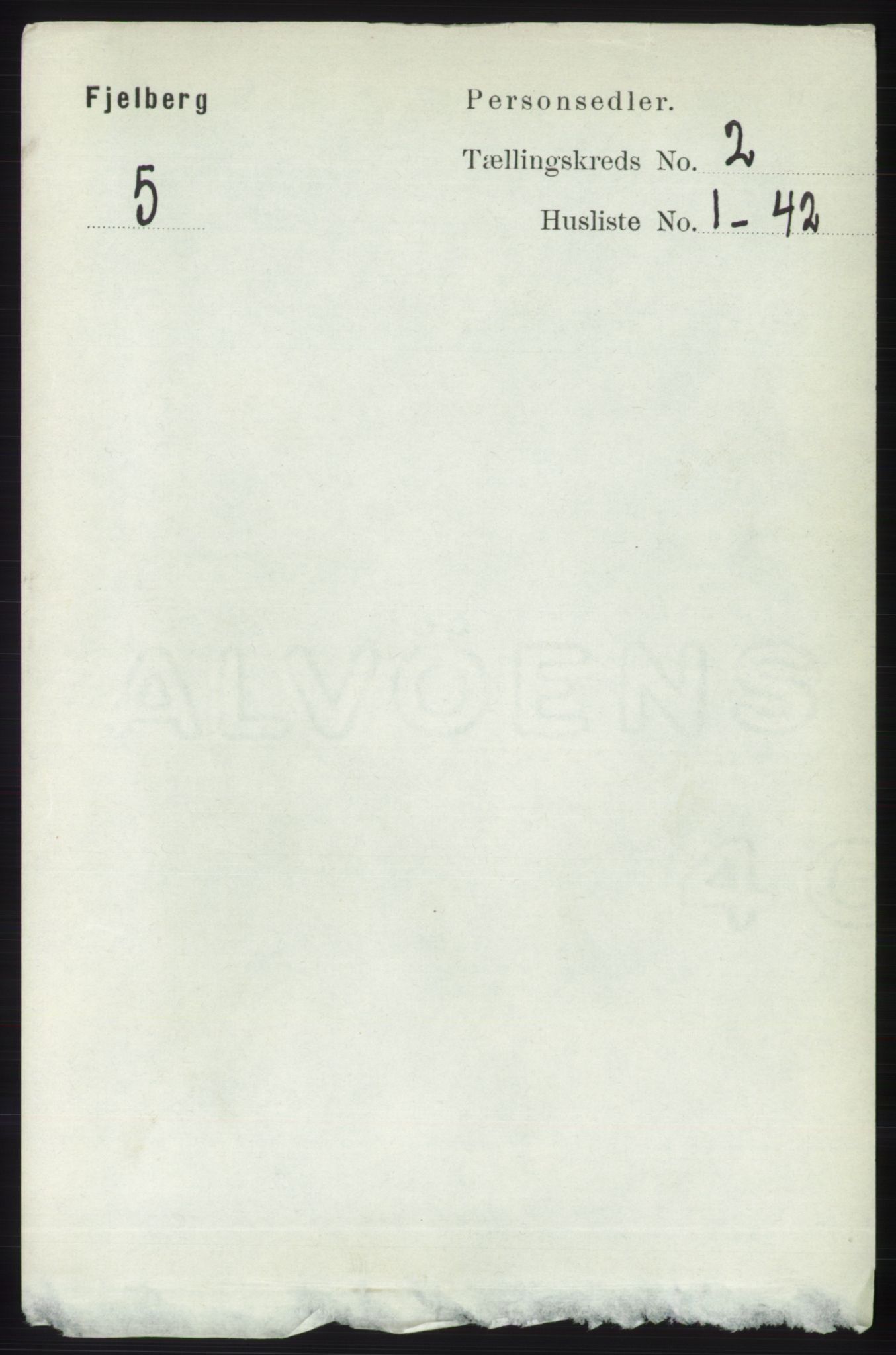 RA, 1891 census for 1213 Fjelberg, 1891, p. 501