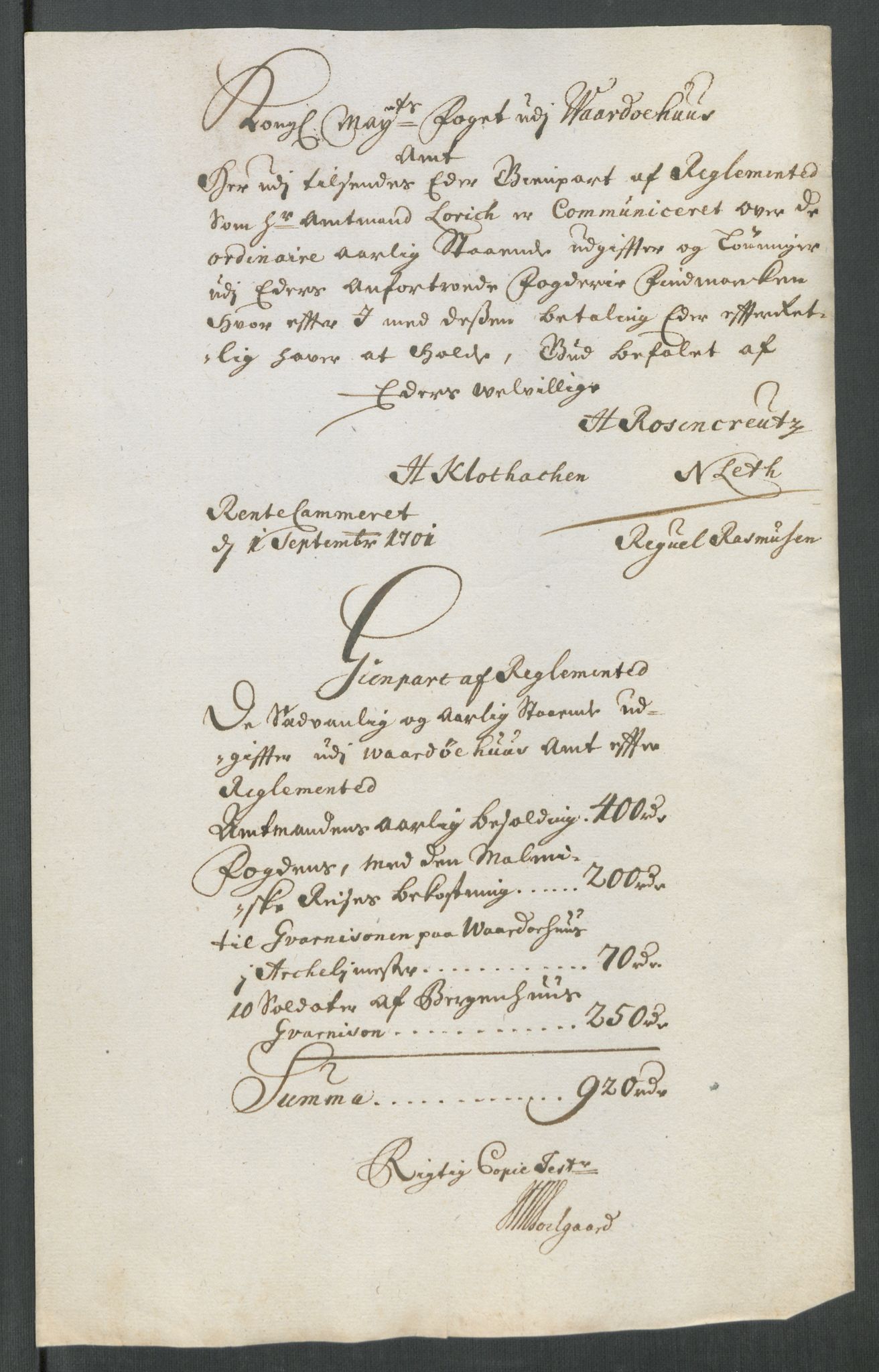 Rentekammeret inntil 1814, Reviderte regnskaper, Fogderegnskap, AV/RA-EA-4092/R69/L4857: Fogderegnskap Finnmark/Vardøhus, 1716-1718, p. 150