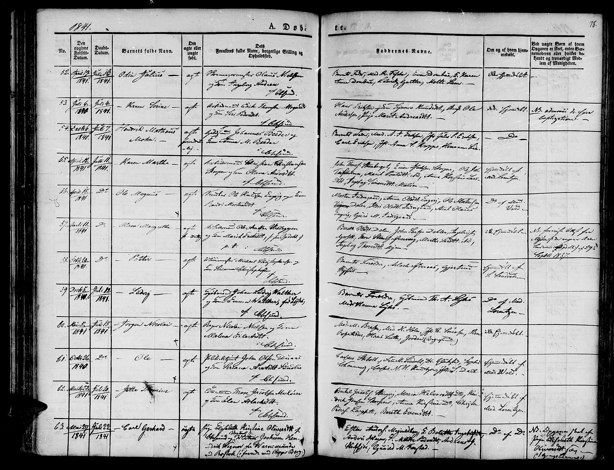 Ministerialprotokoller, klokkerbøker og fødselsregistre - Møre og Romsdal, AV/SAT-A-1454/572/L0843: Parish register (official) no. 572A06, 1832-1842, p. 78