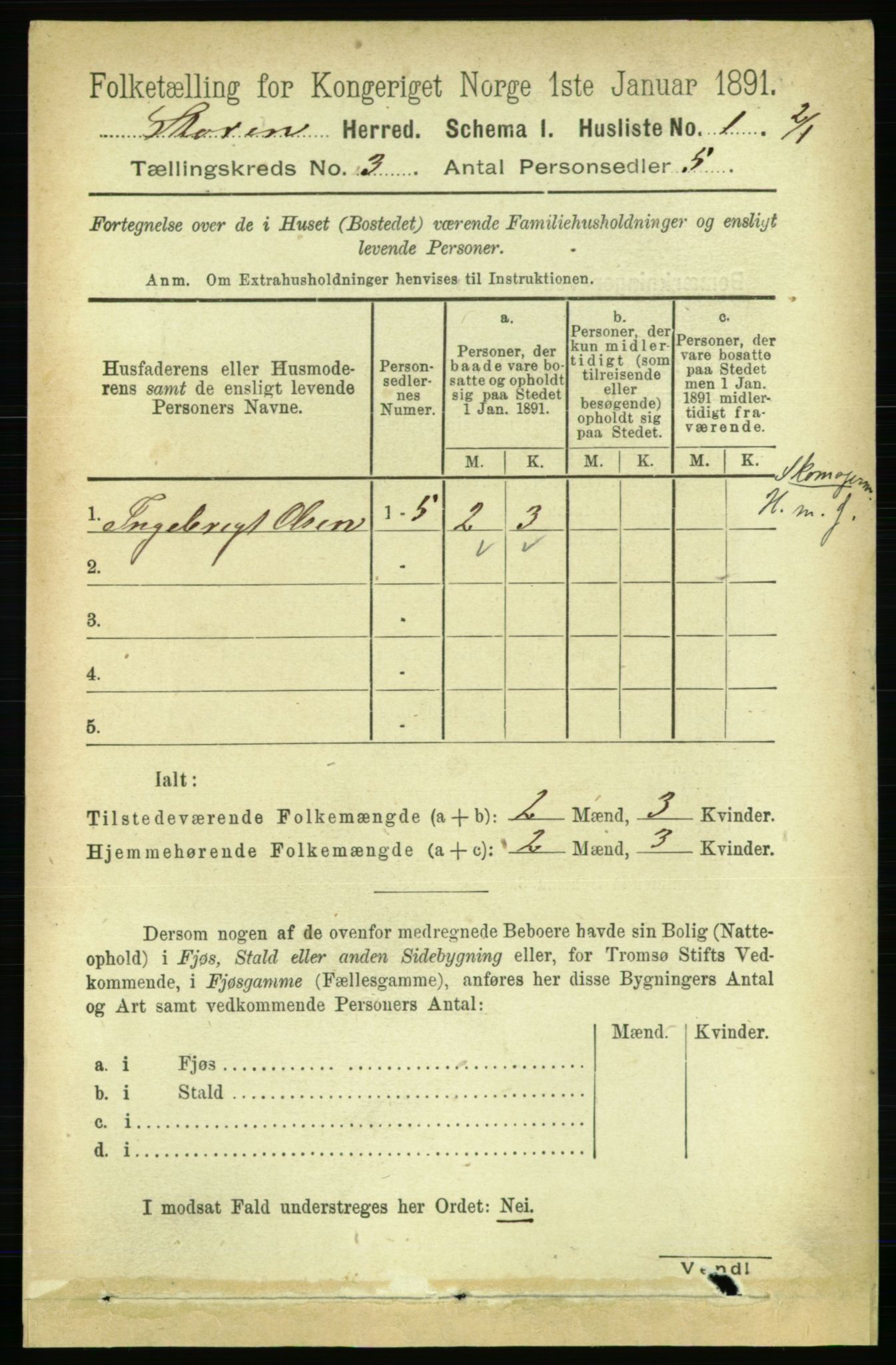 RA, 1891 census for 1648 Støren, 1891, p. 724