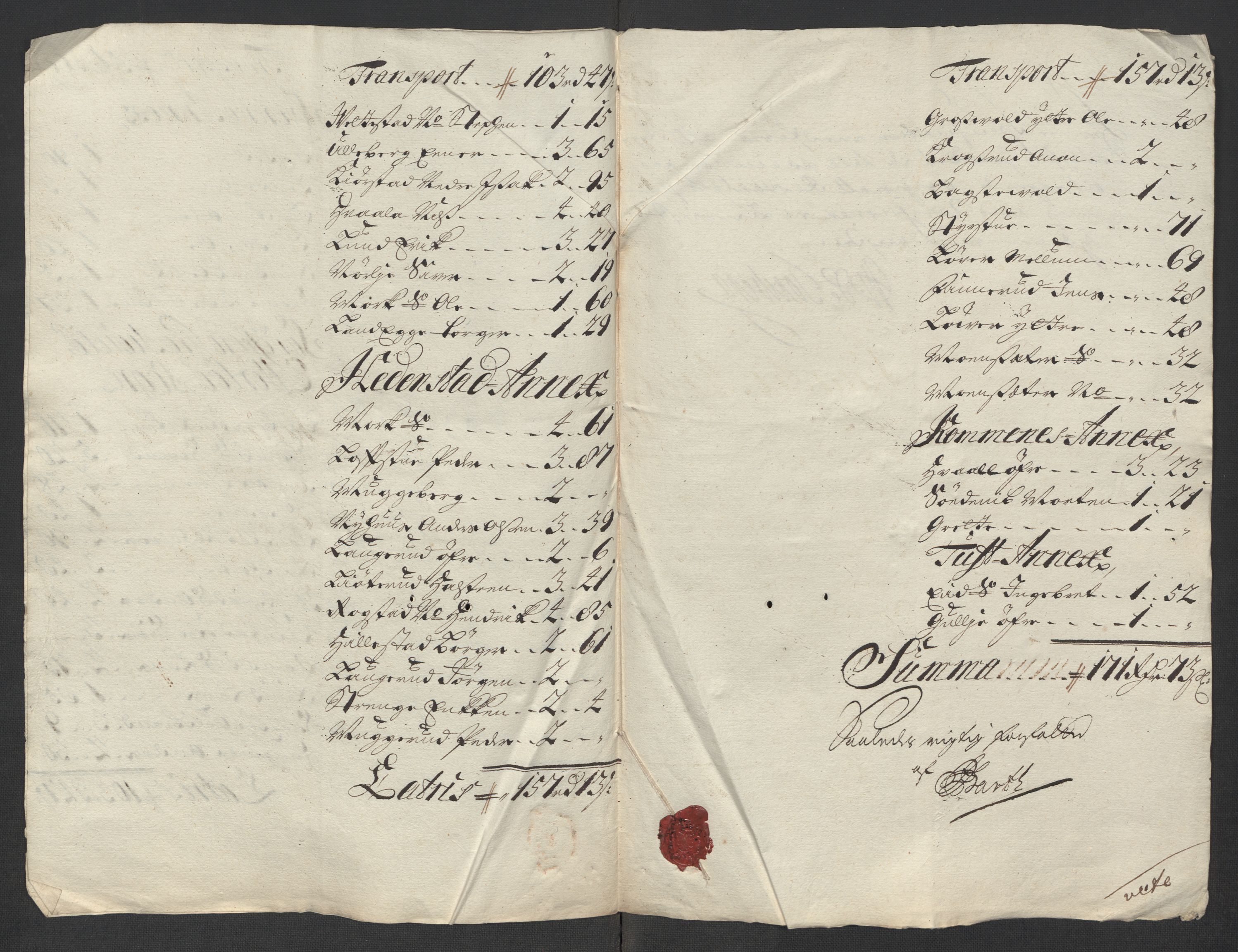 Rentekammeret inntil 1814, Reviderte regnskaper, Fogderegnskap, AV/RA-EA-4092/R24/L1594: Fogderegnskap Numedal og Sandsvær, 1718, p. 372