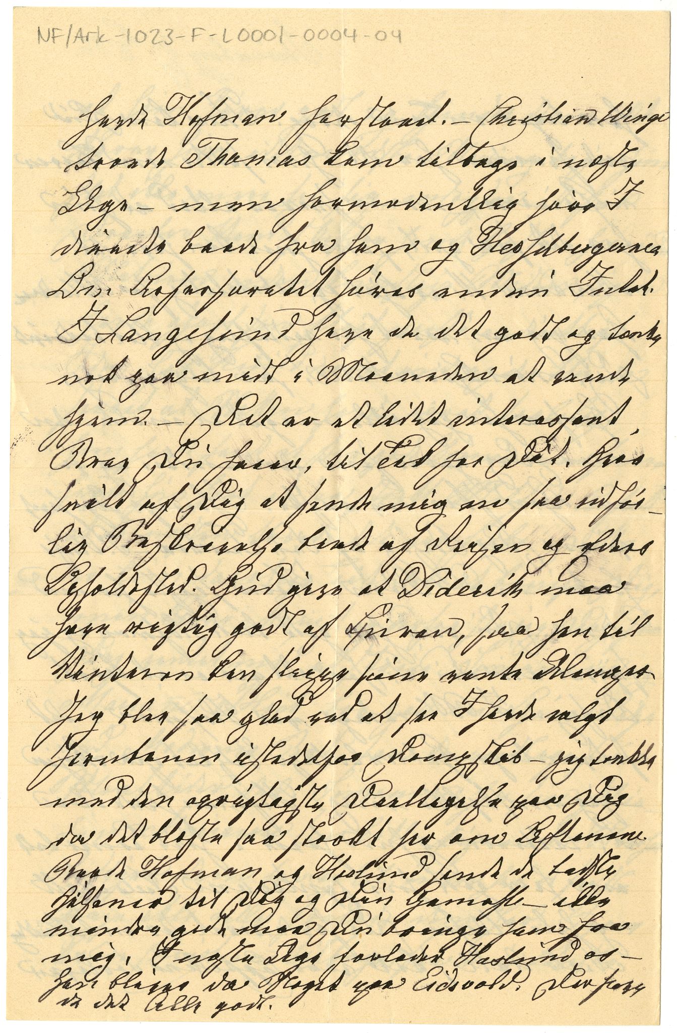 Diderik Maria Aalls brevsamling, NF/Ark-1023/F/L0001: D.M. Aalls brevsamling. A - B, 1738-1889, p. 14