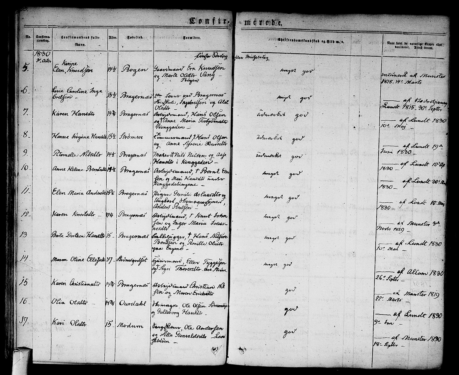 Bragernes kirkebøker, AV/SAKO-A-6/F/Fc/L0001: Parish register (official) no. III 1, 1830-1853, p. 53