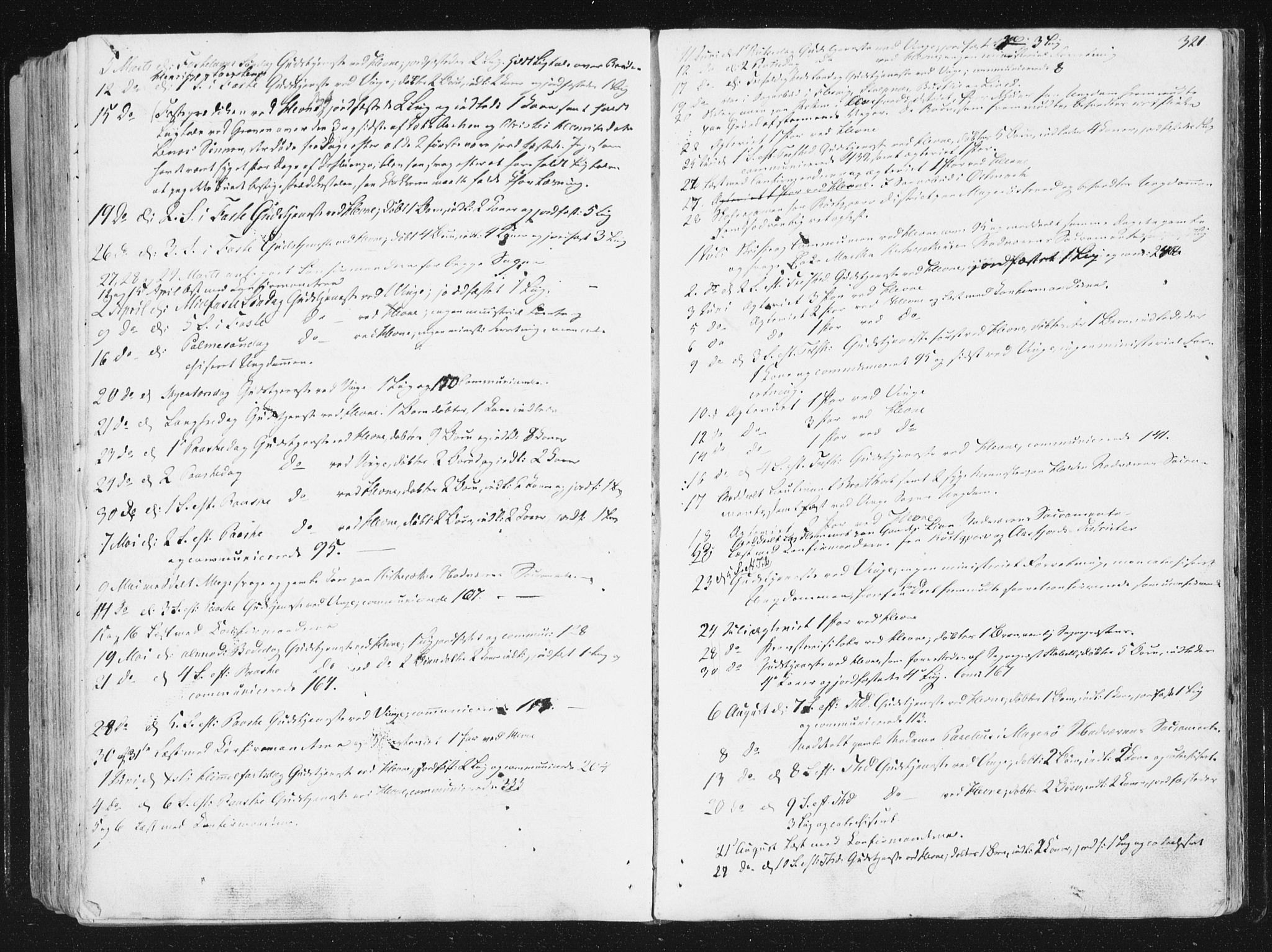 Ministerialprotokoller, klokkerbøker og fødselsregistre - Sør-Trøndelag, SAT/A-1456/630/L0493: Parish register (official) no. 630A06, 1841-1851, p. 321