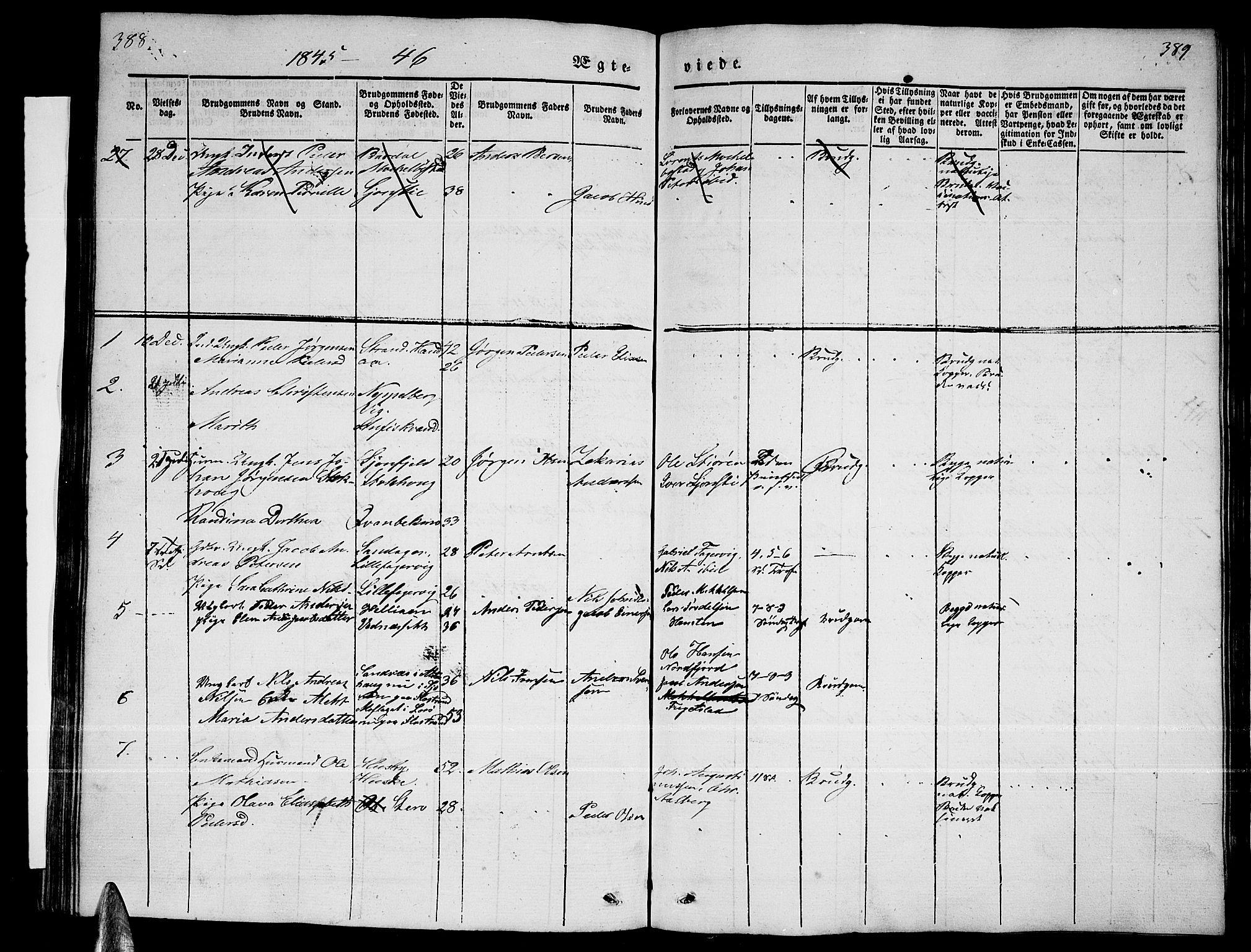 Ministerialprotokoller, klokkerbøker og fødselsregistre - Nordland, AV/SAT-A-1459/838/L0555: Parish register (copy) no. 838C02, 1842-1861, p. 388-389