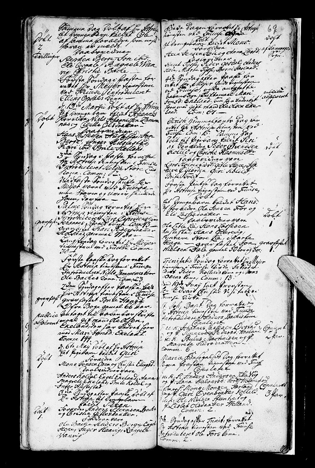 Os sokneprestembete, SAB/A-99929: Parish register (official) no. A 7, 1723-1760, p. 69