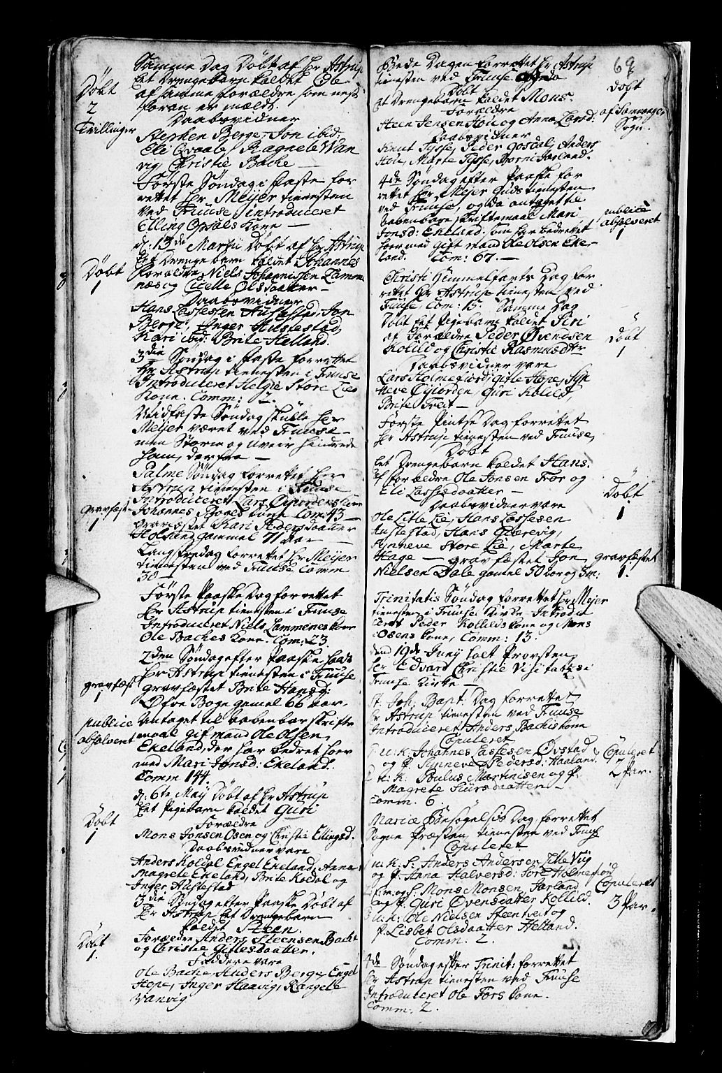 Os sokneprestembete, AV/SAB-A-99929: Parish register (official) no. A 7, 1723-1760, p. 69