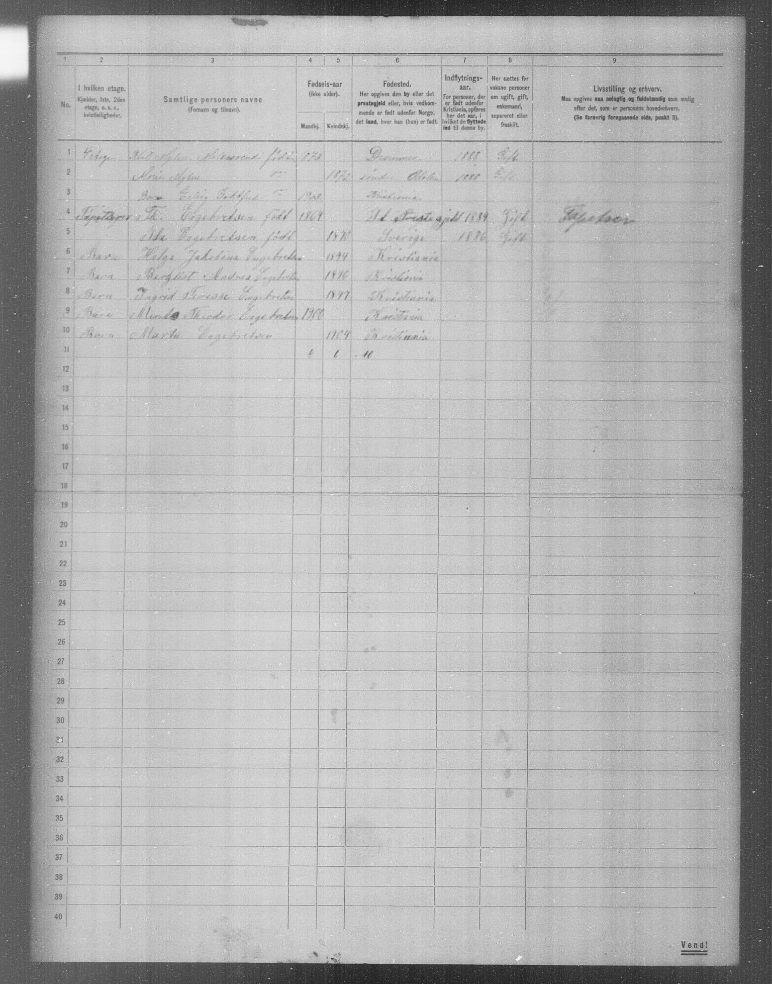 OBA, Municipal Census 1904 for Kristiania, 1904, p. 8298