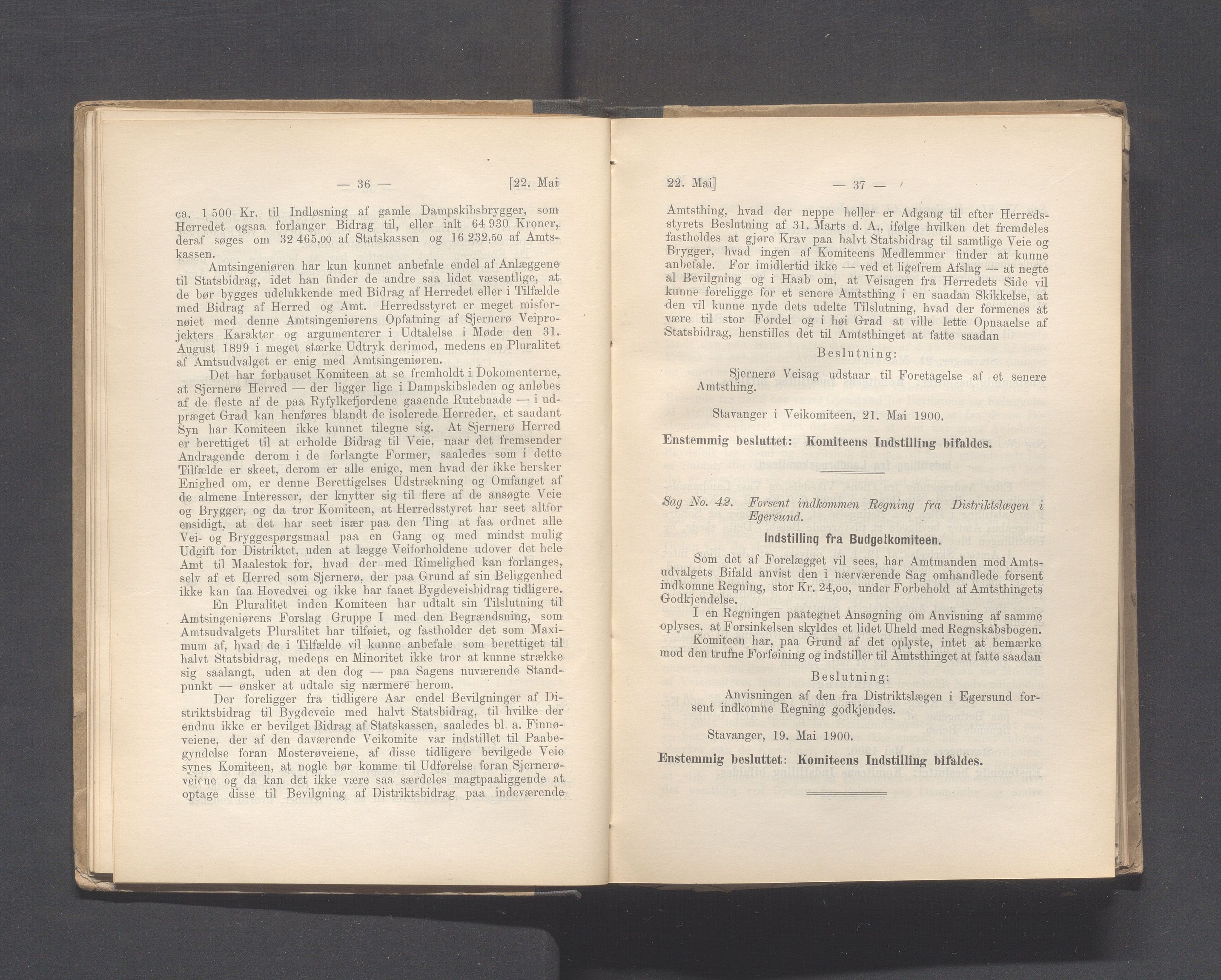 Rogaland fylkeskommune - Fylkesrådmannen , IKAR/A-900/A, 1900, p. 26