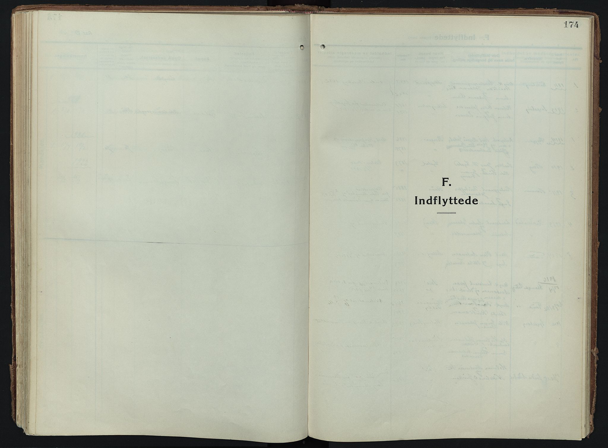 Skiptvet prestekontor Kirkebøker, SAO/A-20009/F/Fa/L0012: Parish register (official) no. 12, 1913-1924, p. 174