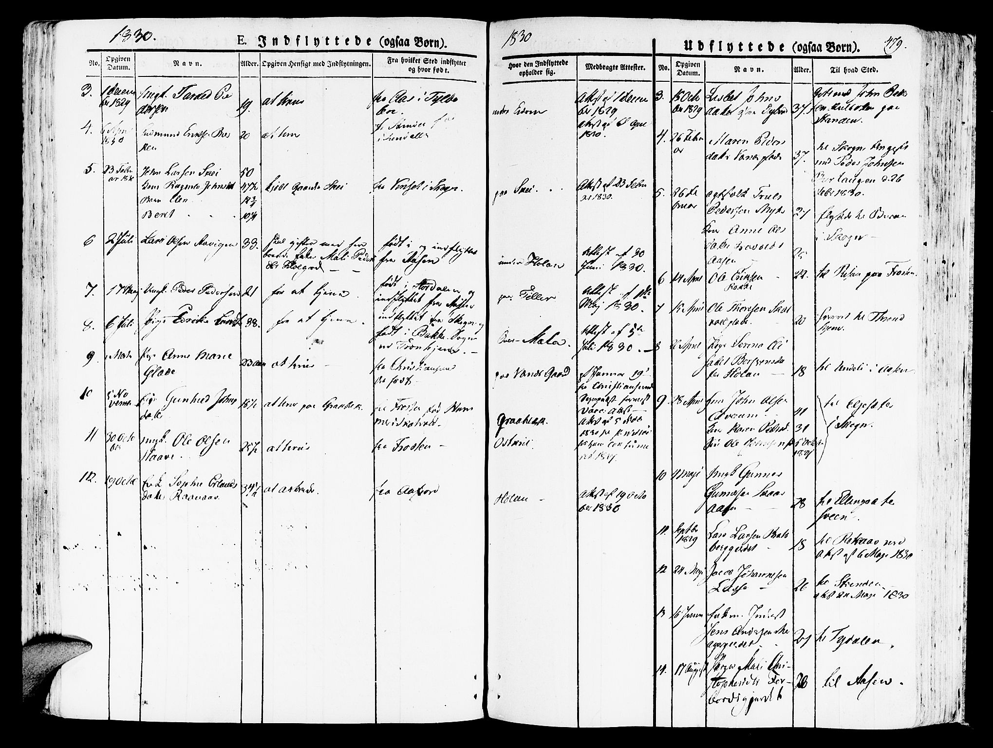 Ministerialprotokoller, klokkerbøker og fødselsregistre - Nord-Trøndelag, SAT/A-1458/709/L0070: Parish register (official) no. 709A10, 1820-1832, p. 479
