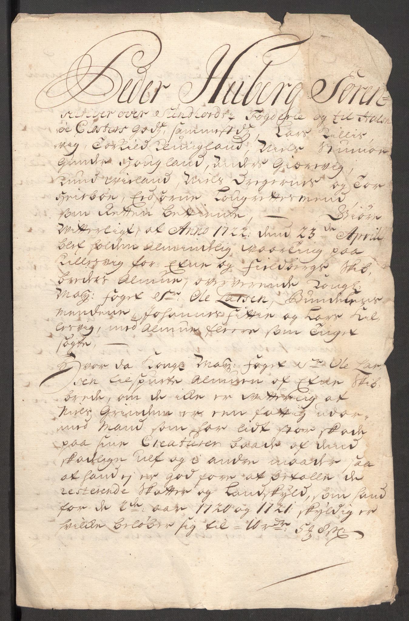 Rentekammeret inntil 1814, Reviderte regnskaper, Fogderegnskap, AV/RA-EA-4092/R48/L3000: Fogderegnskap Sunnhordland og Hardanger, 1721, p. 422