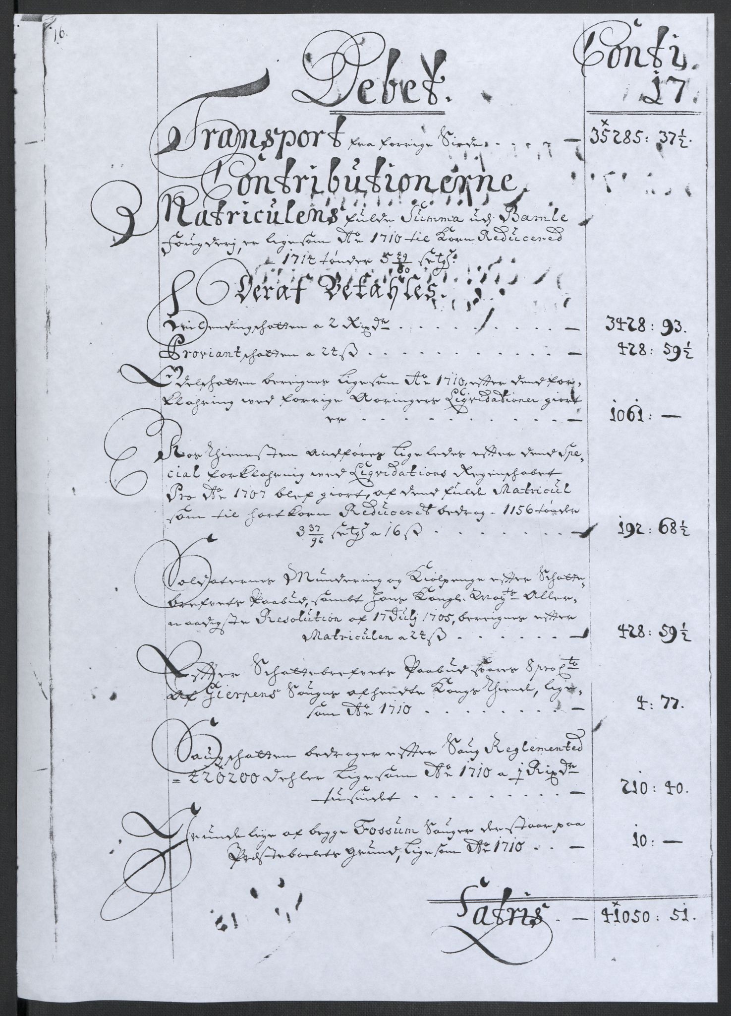 Rentekammeret inntil 1814, Reviderte regnskaper, Fogderegnskap, AV/RA-EA-4092/R36/L2120: Fogderegnskap Øvre og Nedre Telemark og Bamble, 1711, p. 19