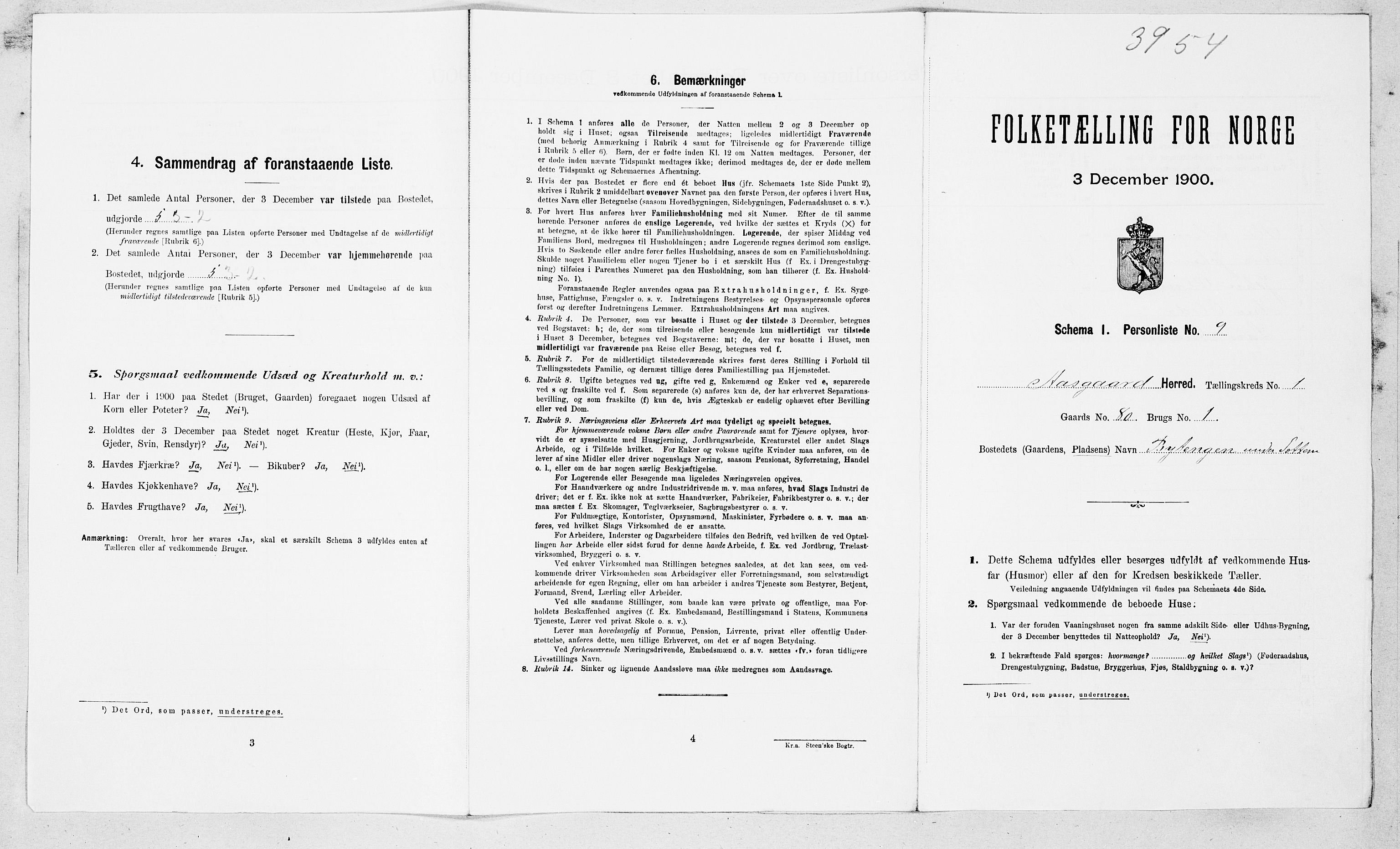 SAT, 1900 census for Åsskard, 1900, p. 30