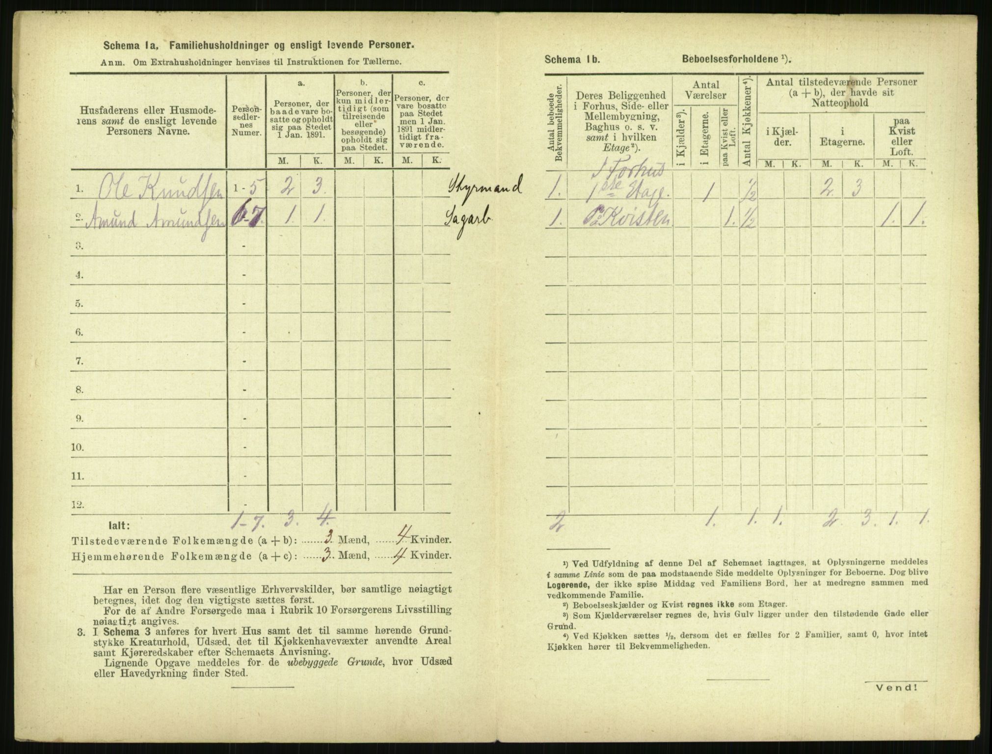 RA, 1891 census for 0806 Skien, 1891, p. 1527